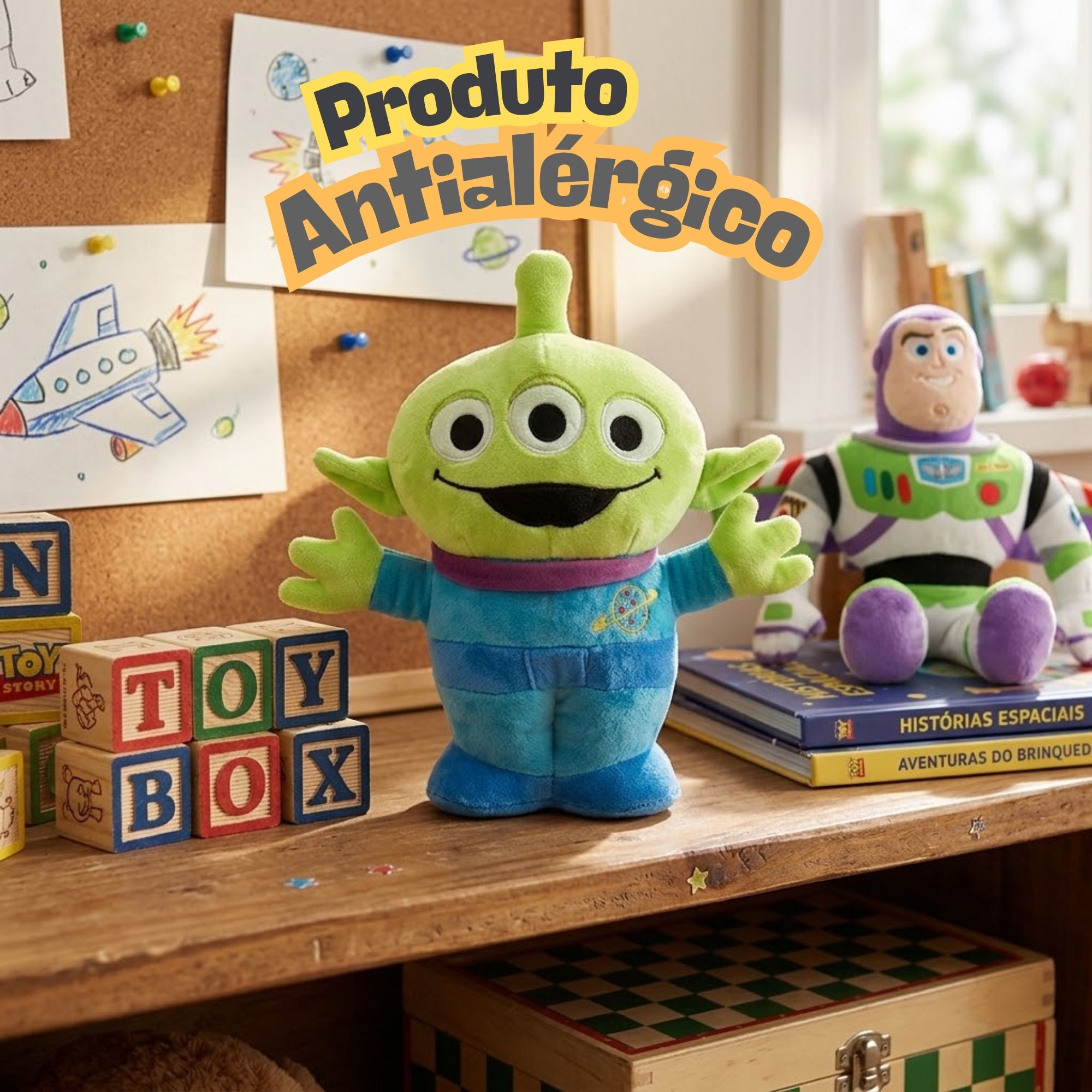 Pelúcia Disney 30cm Toy Story Alien Multikids - BR2658