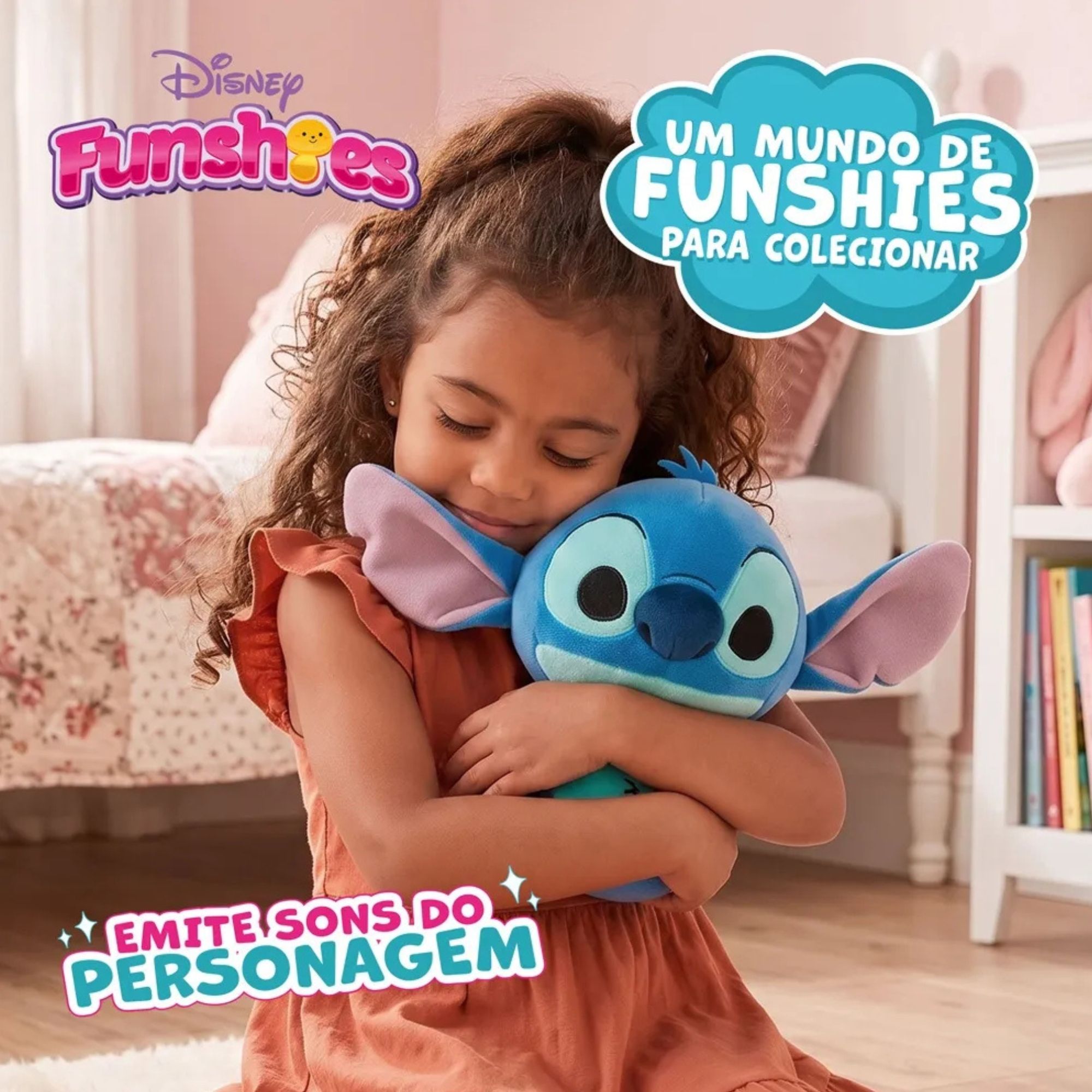 Pelúcia Funshies Disney Stitch Multikids - BR2690