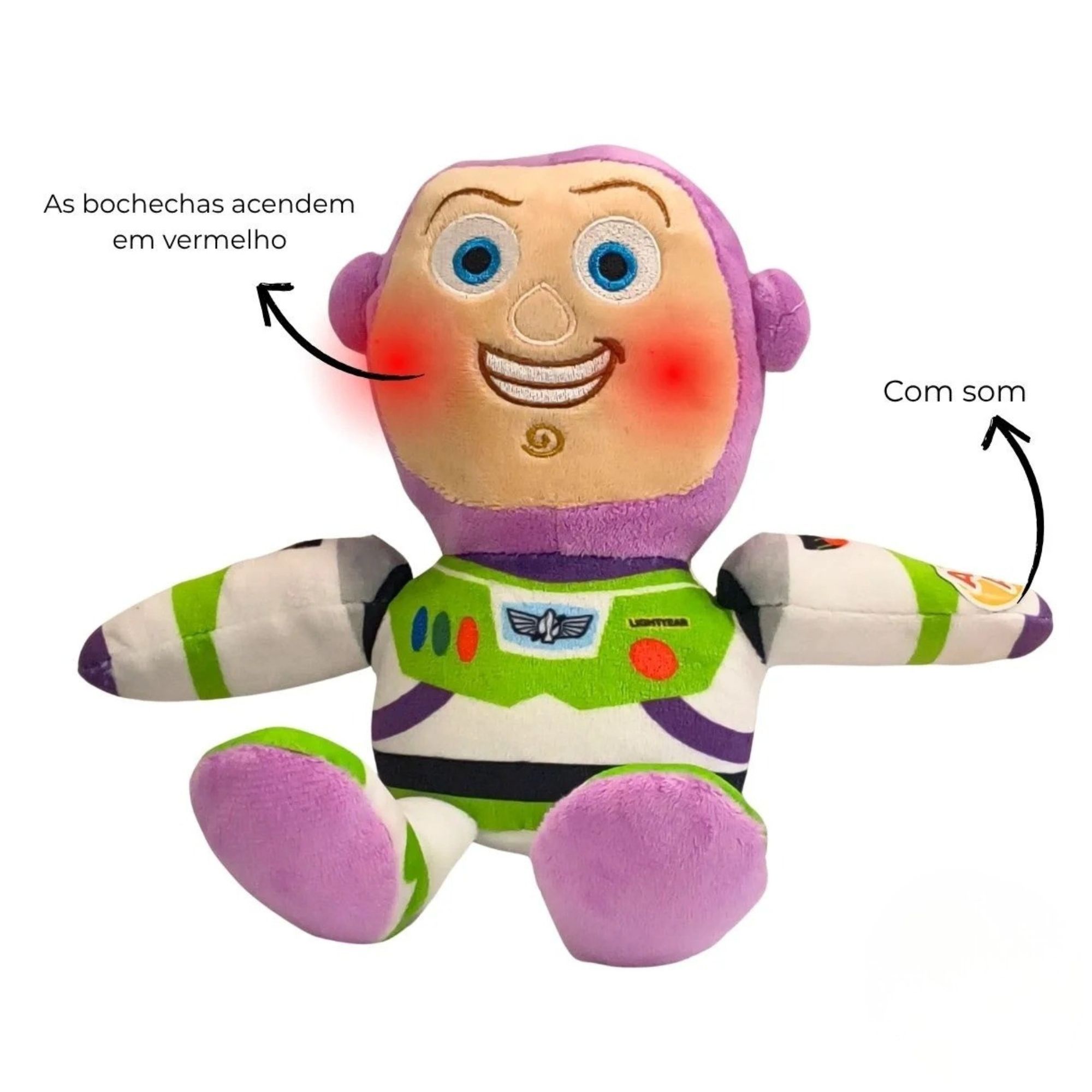 Pelúcia Disney Big Head Toy Story Buzz Multikids - BR2651