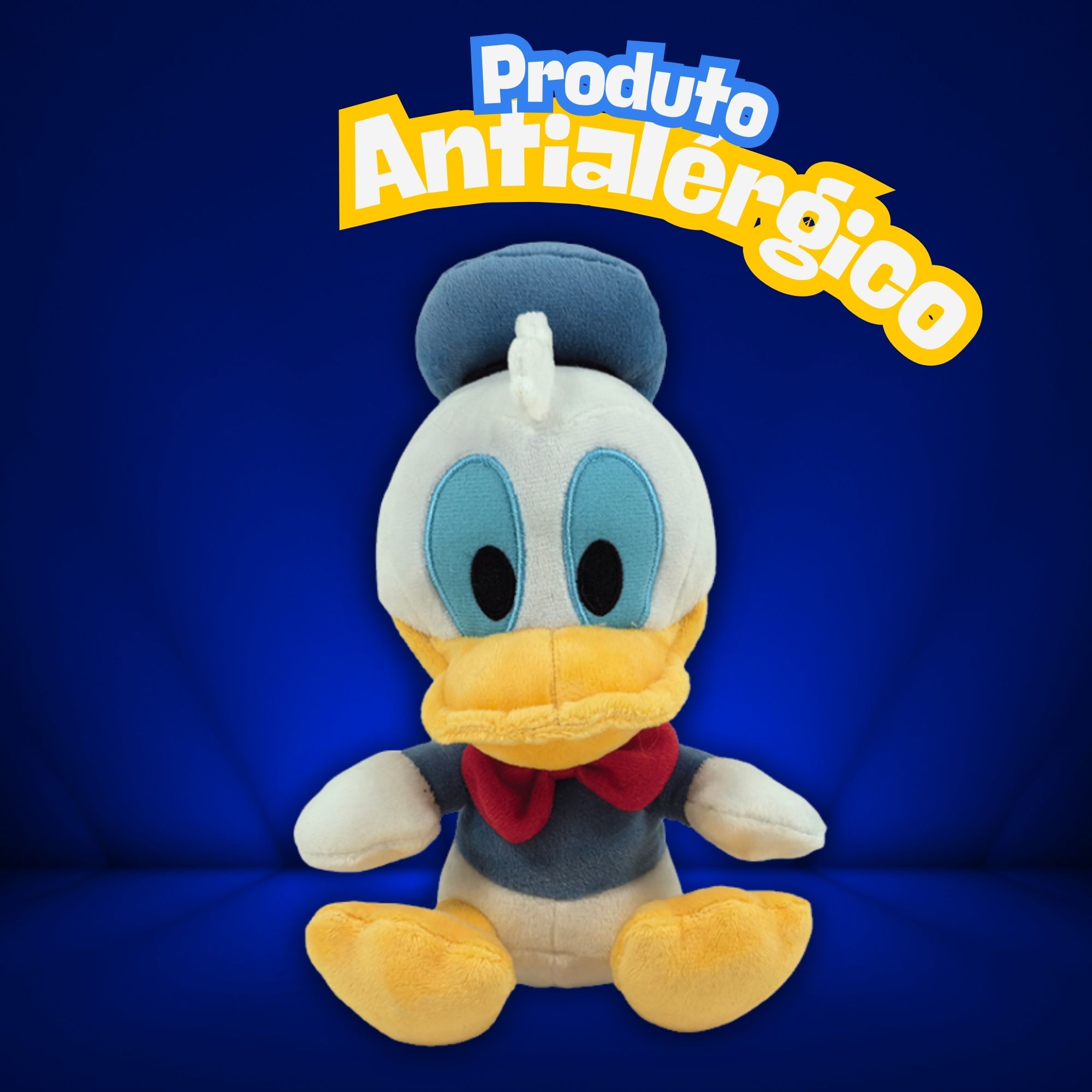 Pelúcia Disney Big Head Pato Donald c/ Luz e Som Multikids - BR2662