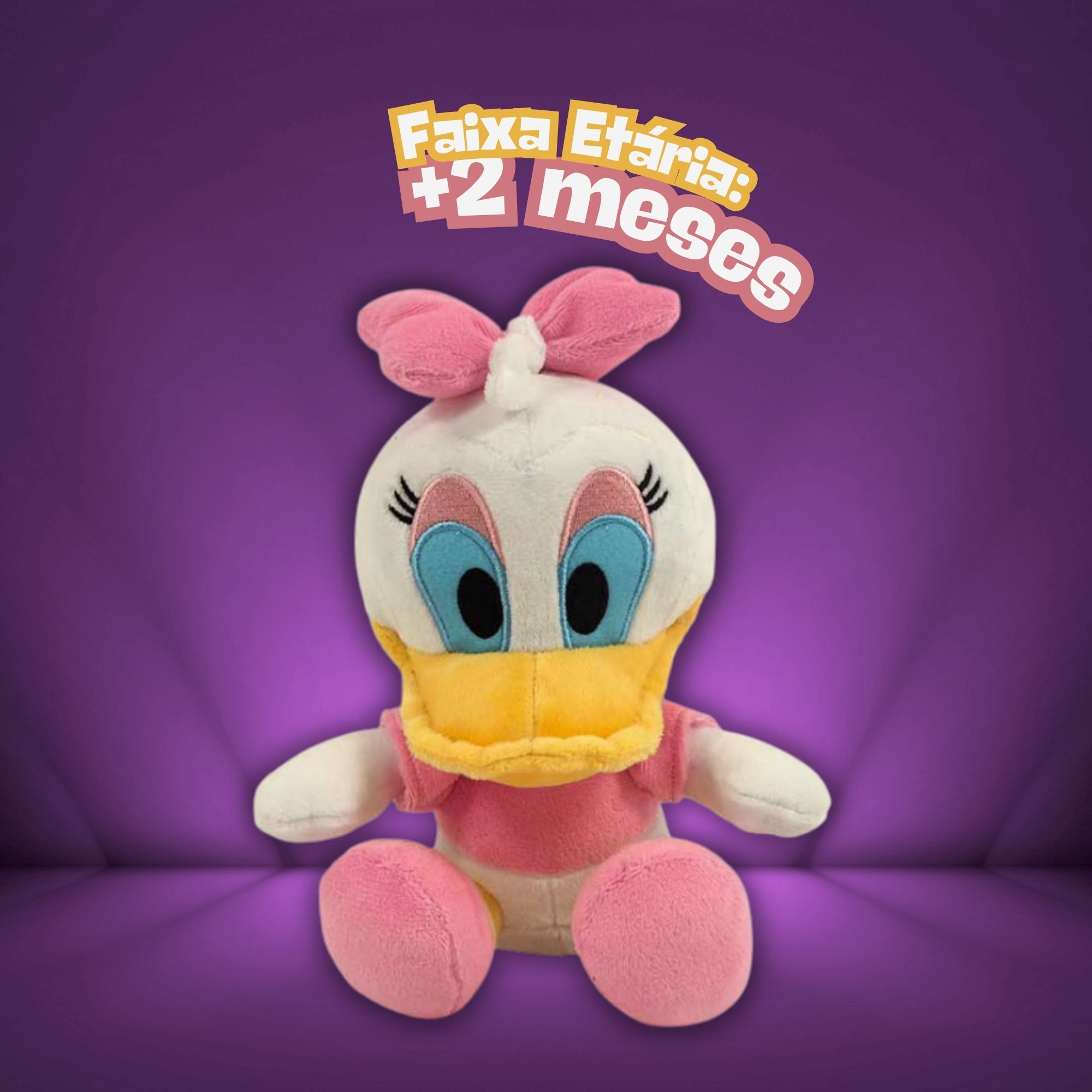 Pelúcia Disney Big Head Margarida c/ Luz e Som Multikids - BR2754