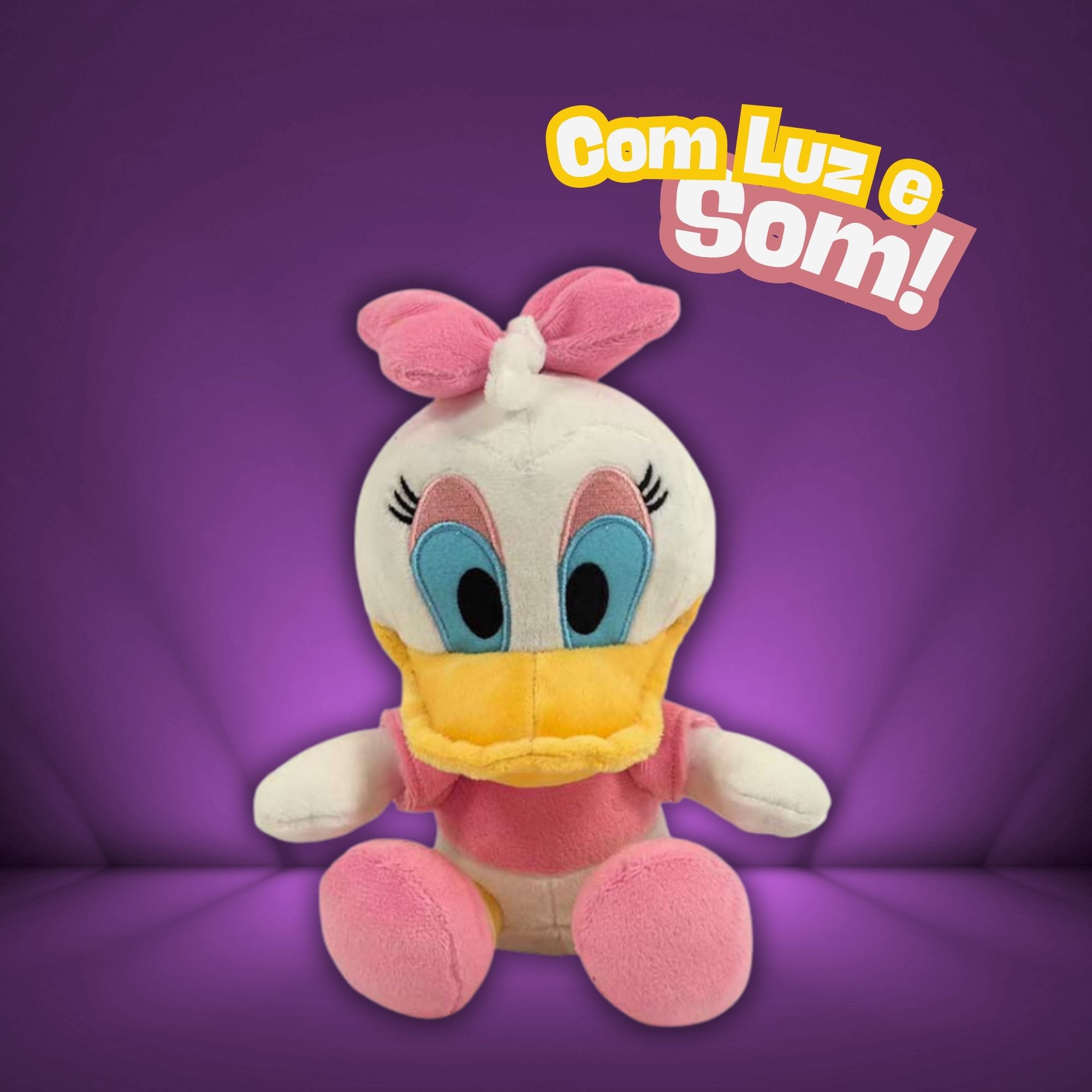 Pelúcia Disney Big Head Margarida c/ Luz e Som Multikids - BR2754