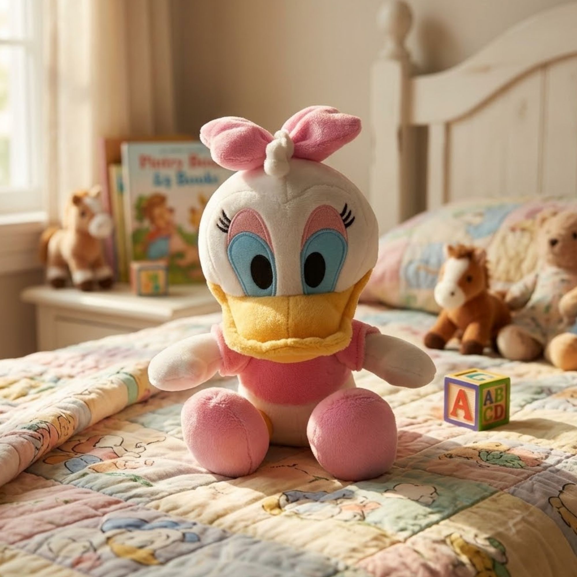 Pelúcia Disney Big Head Margarida c/ Luz e Som Multikids - BR2754