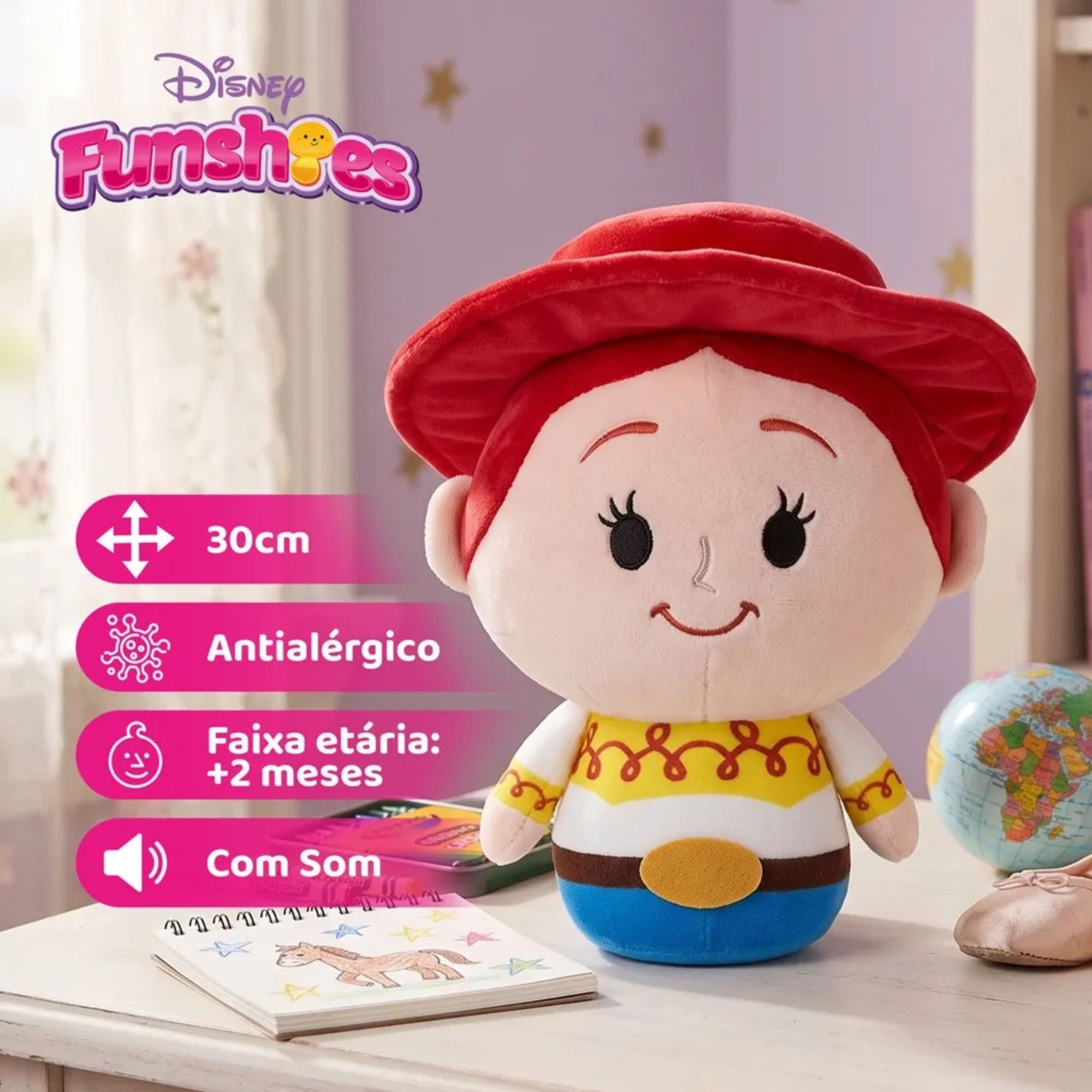 Pelúcia Funshies Disney Jessie Toy Story Multikids - BR2689