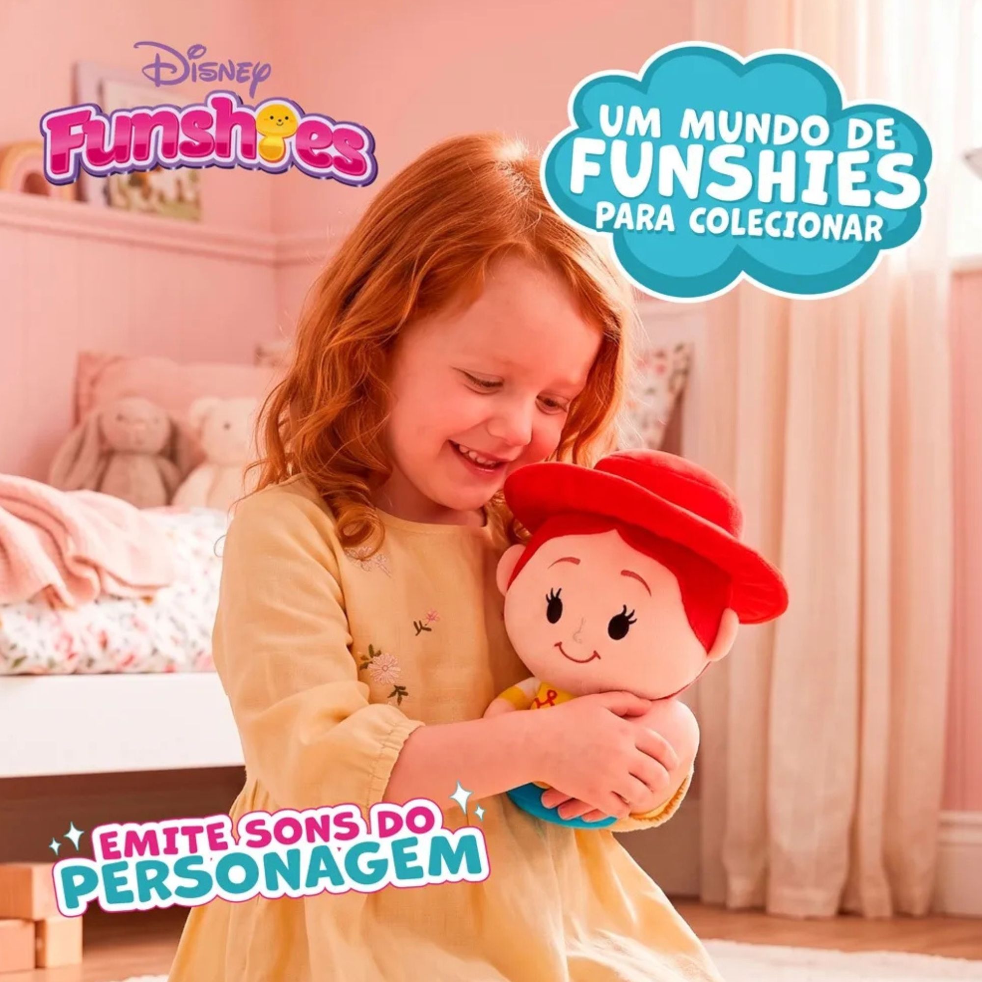 Pelúcia Funshies Disney Jessie Toy Story Multikids - BR2689