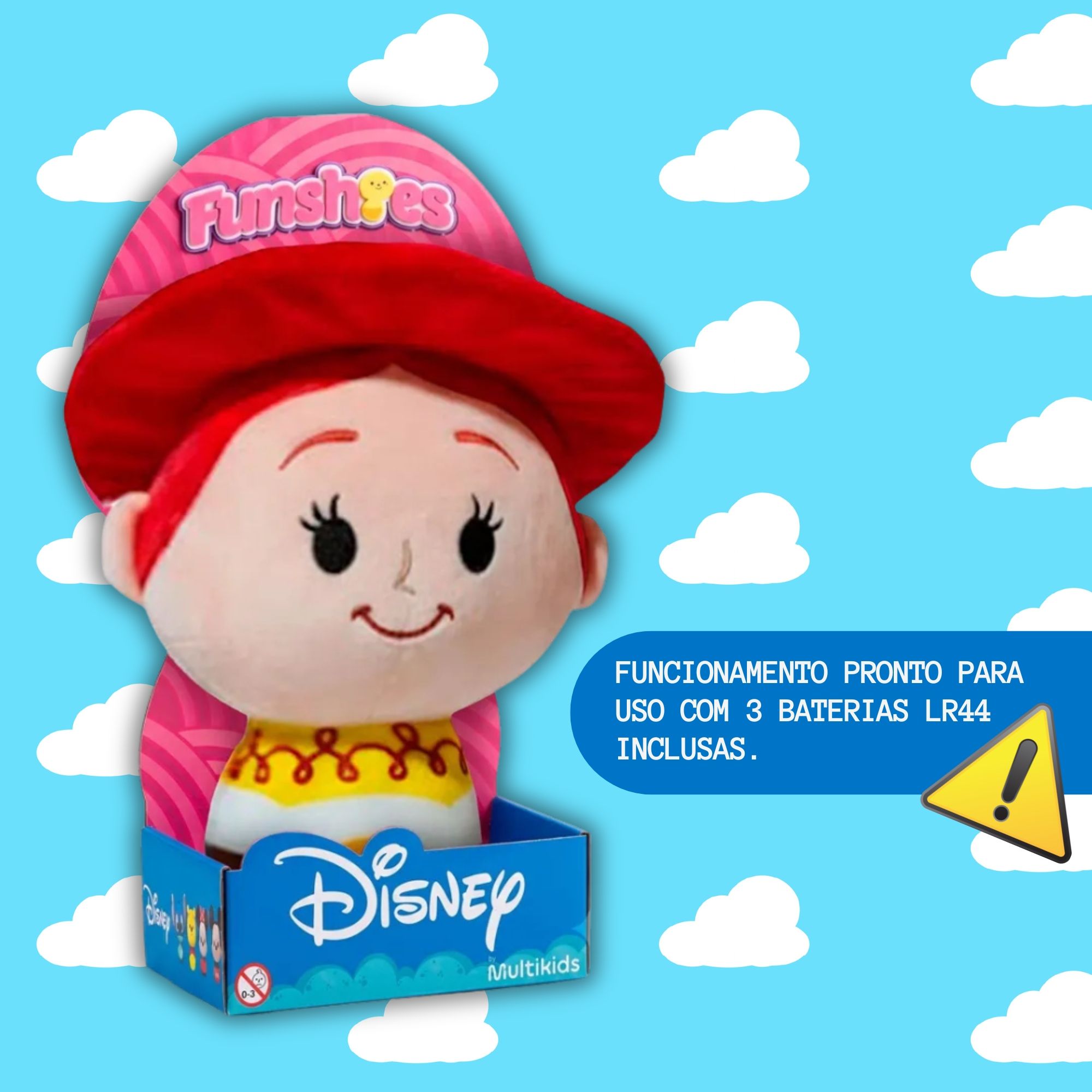 Pelúcia Funshies Disney Jessie Toy Story Multikids - BR2689