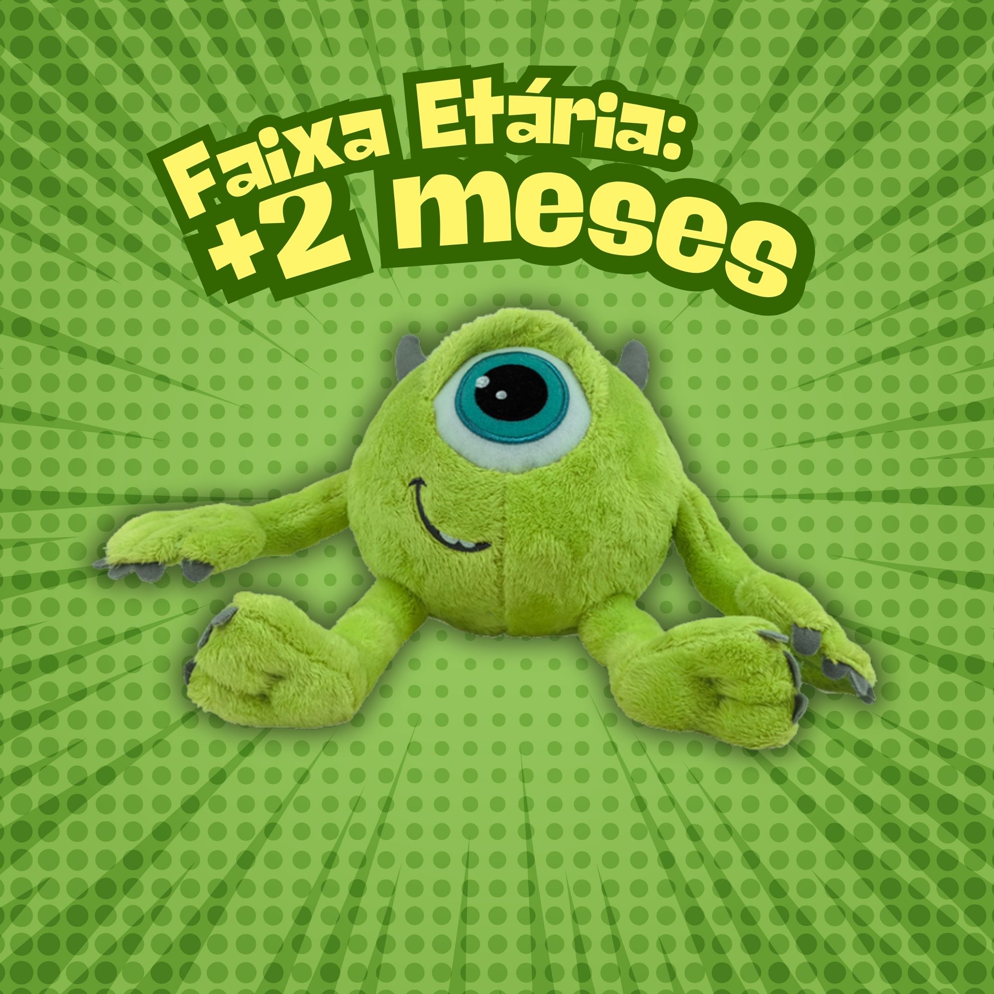Pelúcia Disney Big Head Monstros S.A. Mike Multikids - BR2652