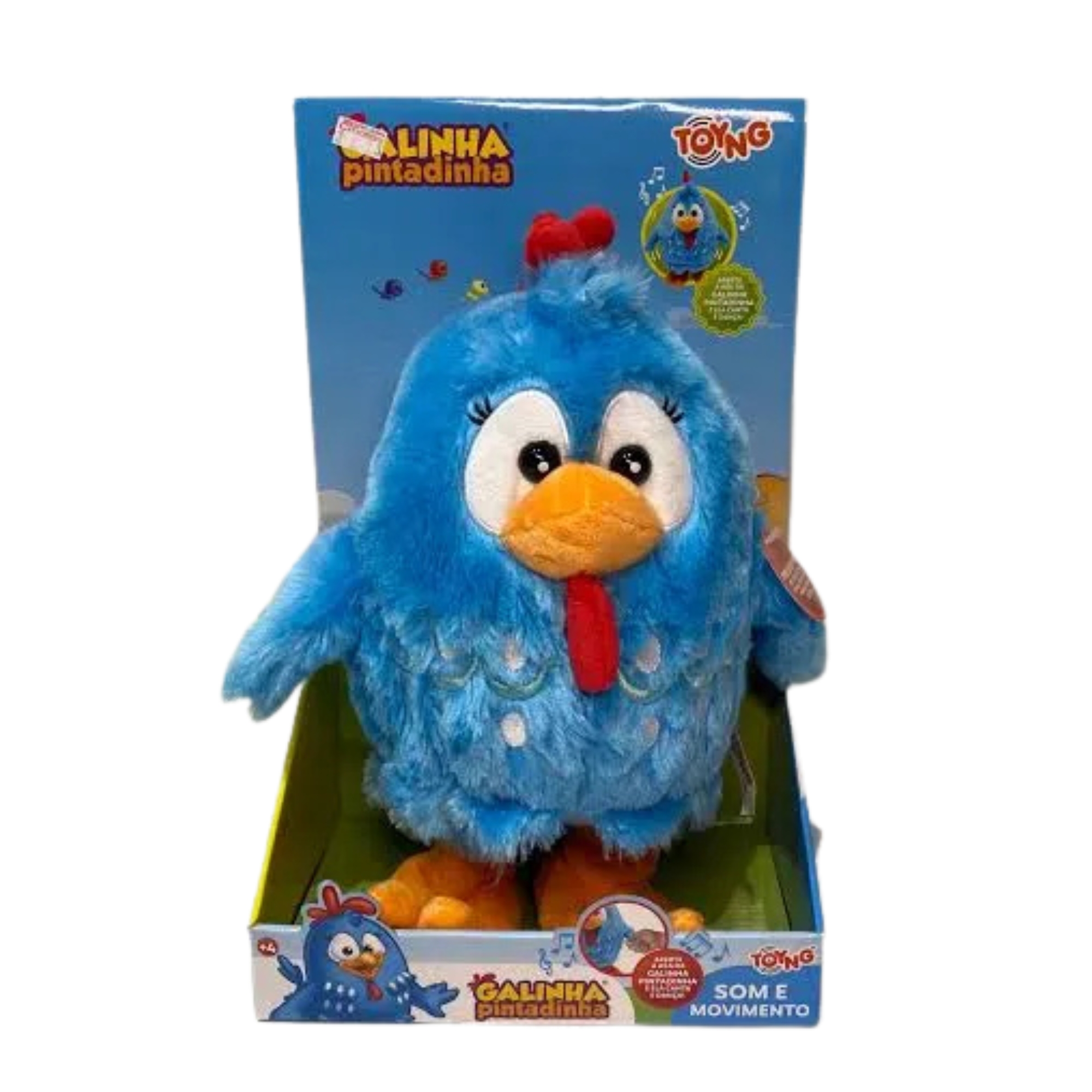 Pelúcia Galinha Pintadinha c/ Som e Movimento 30cm Toyng - 065493