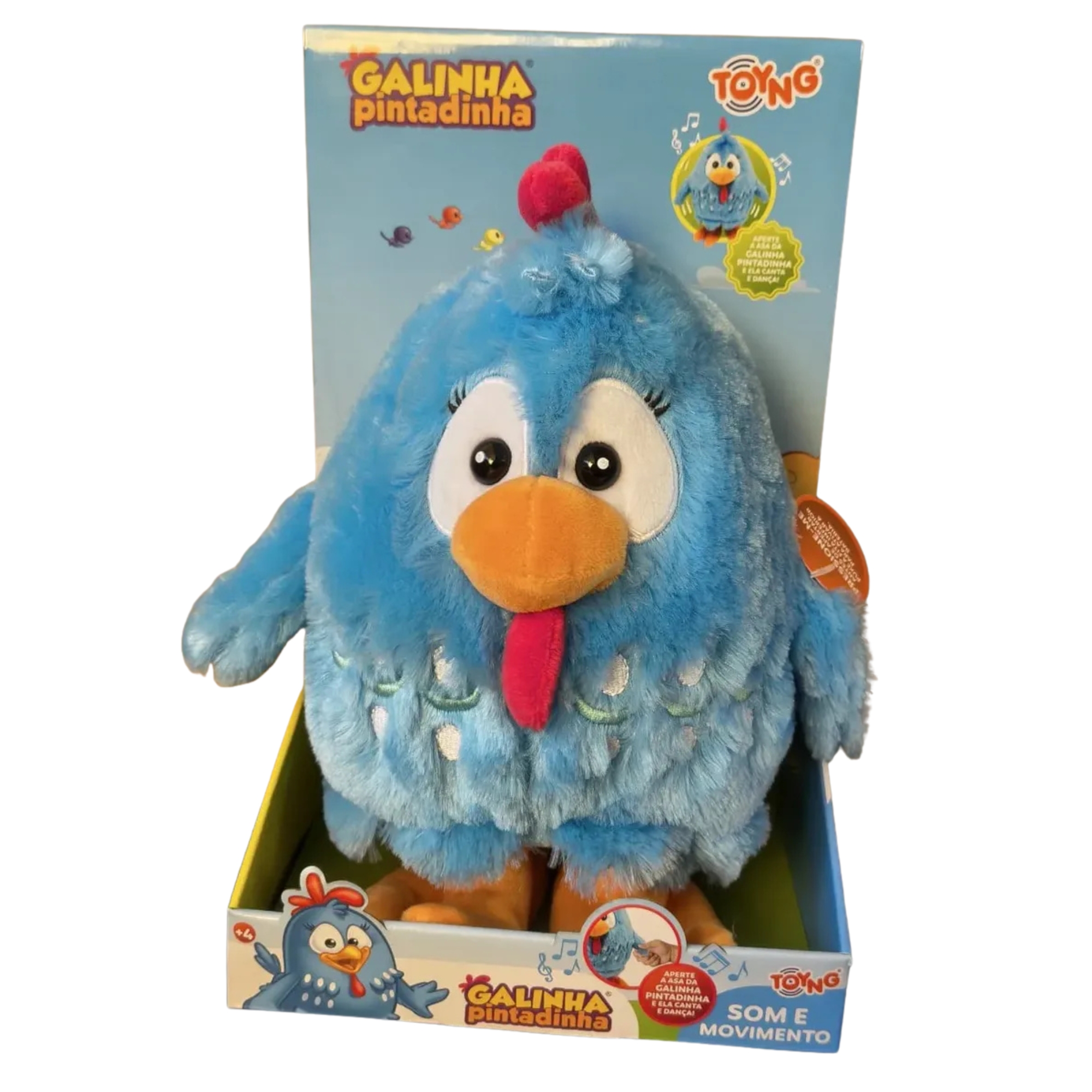 Pelúcia Galinha Pintadinha c/ Som e Movimento 30cm Toyng - 065493