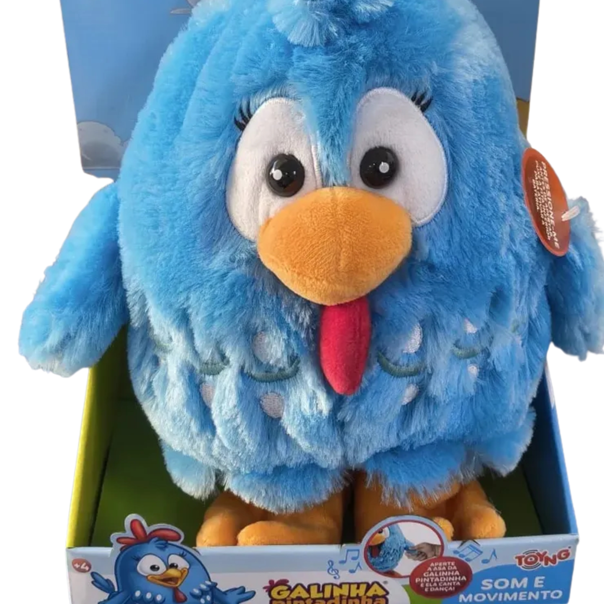 Pelúcia Galinha Pintadinha c/ Som e Movimento 30cm Toyng - 065493