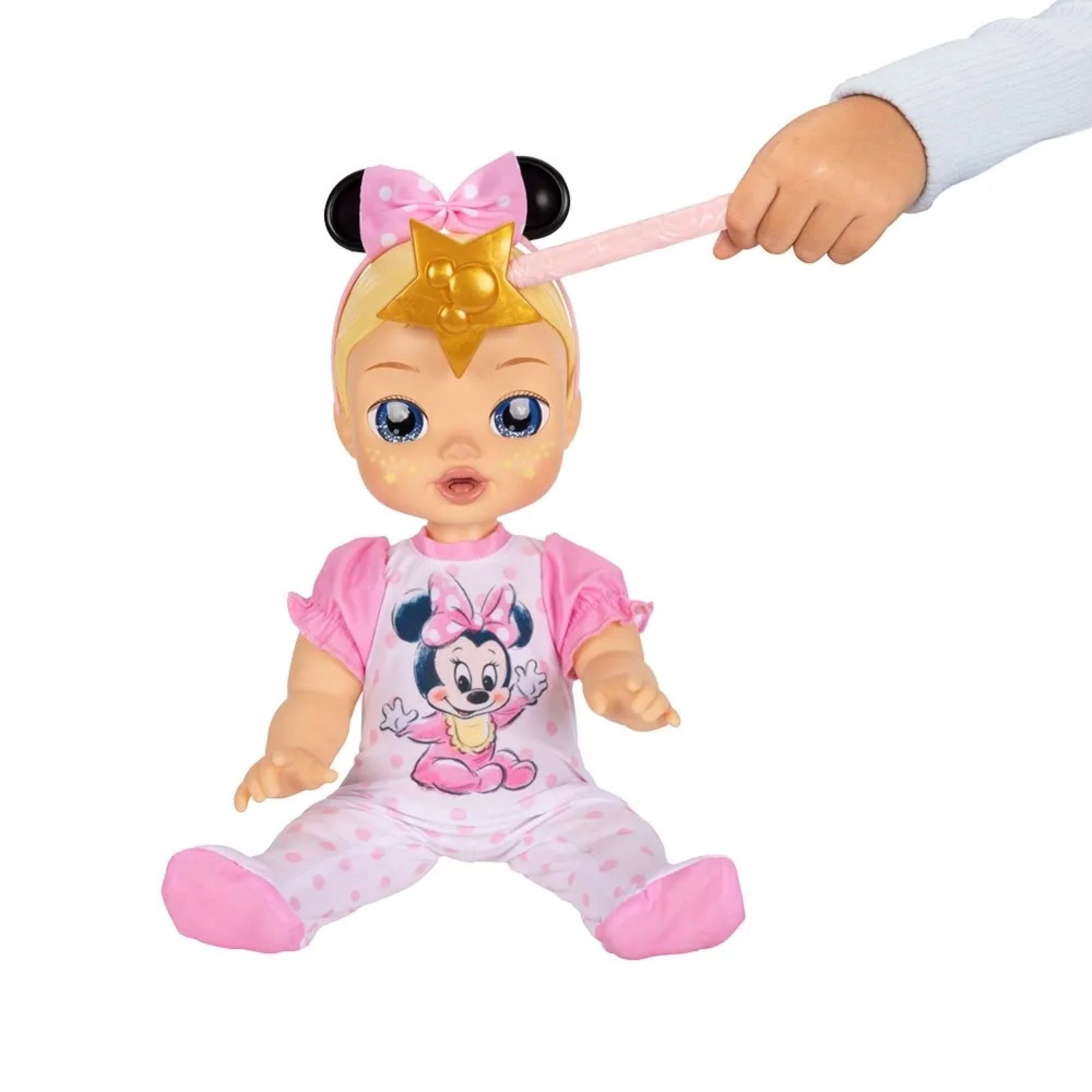 Boneca Disney Darlings Minnie Mouse com Sons Reais e Luzes Multikids - BR2599