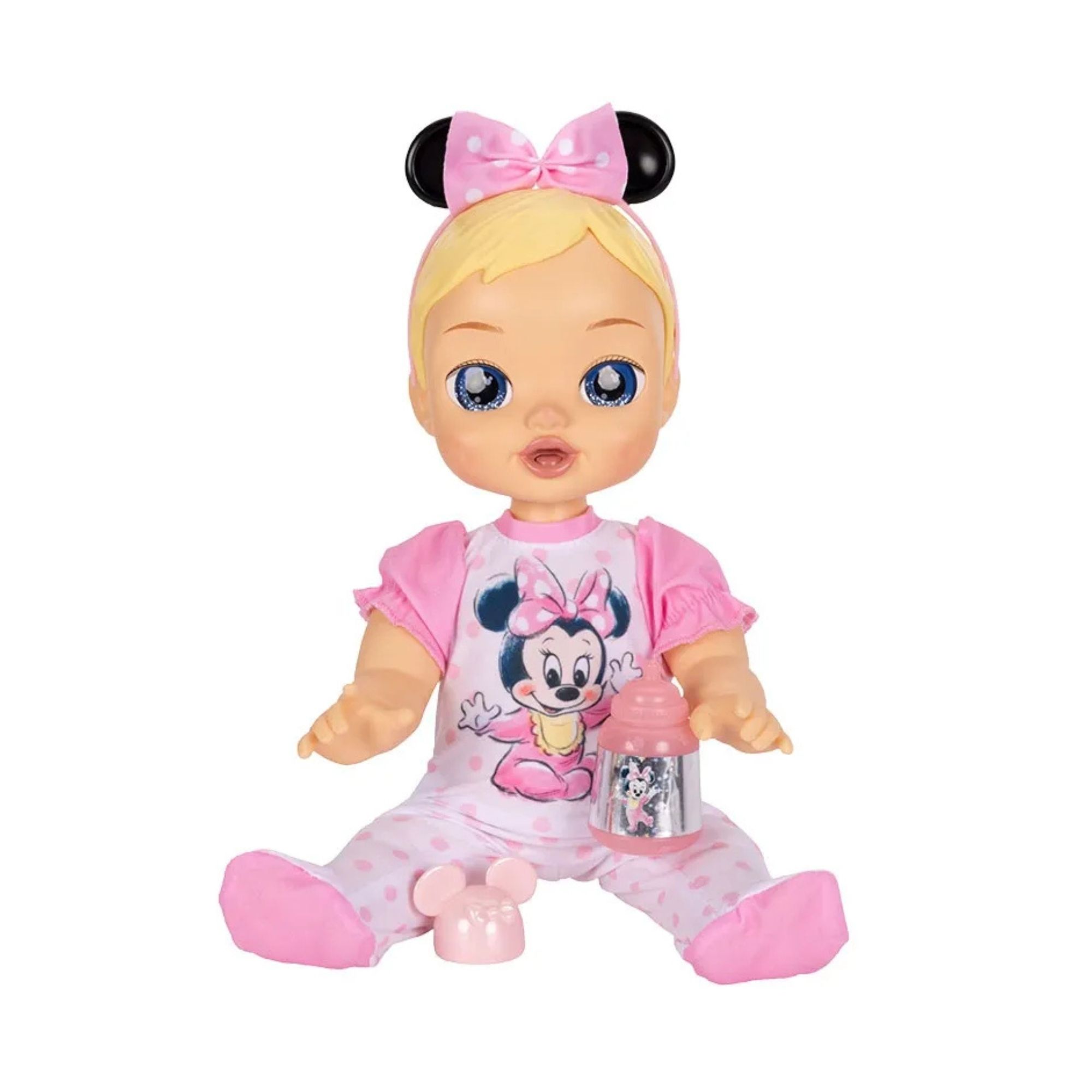 Boneca Disney Darlings Minnie Mouse com Sons Reais e Luzes Multikids - BR2599