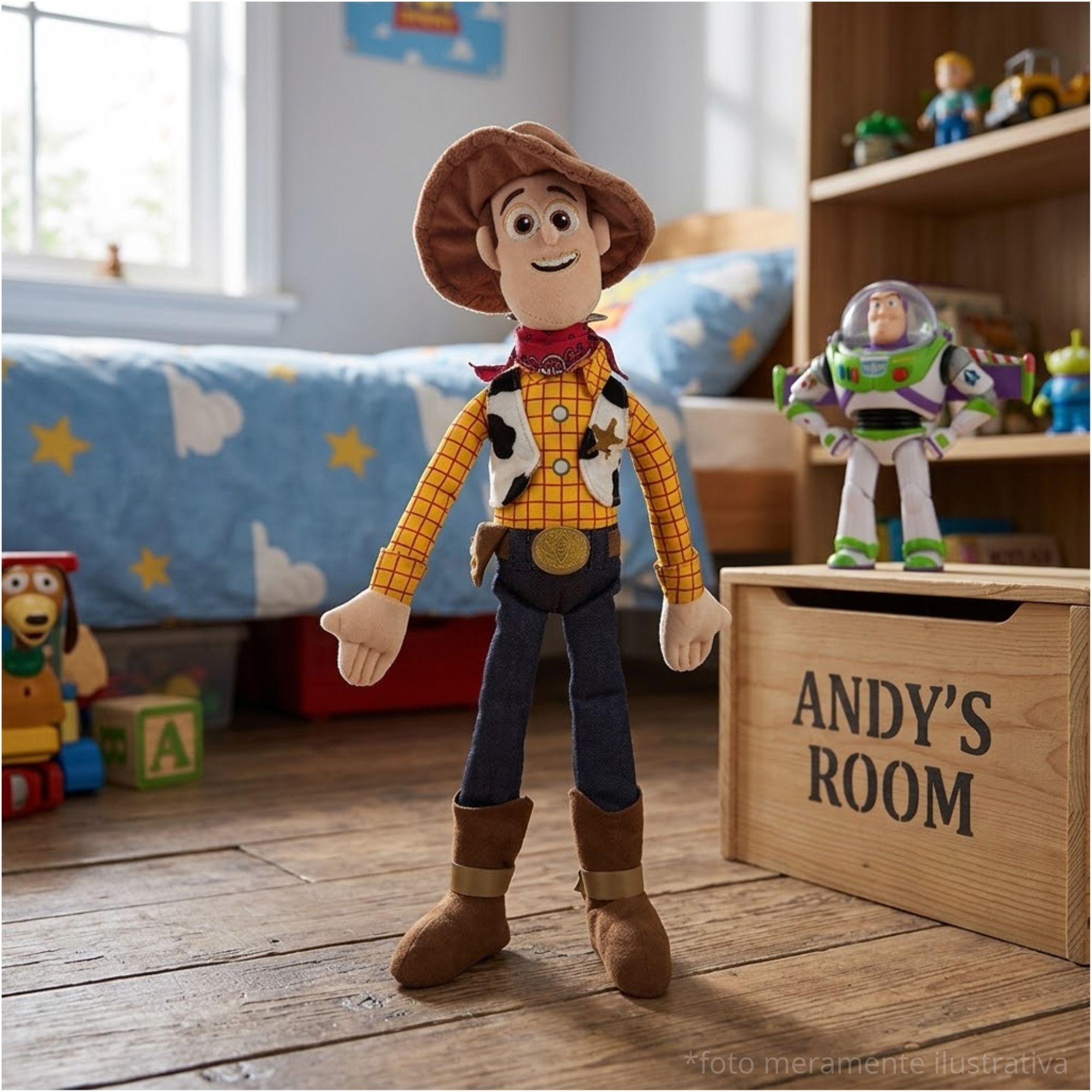 Pelúcia Disney 30cm Toy Story Woody Multikids - BR2656