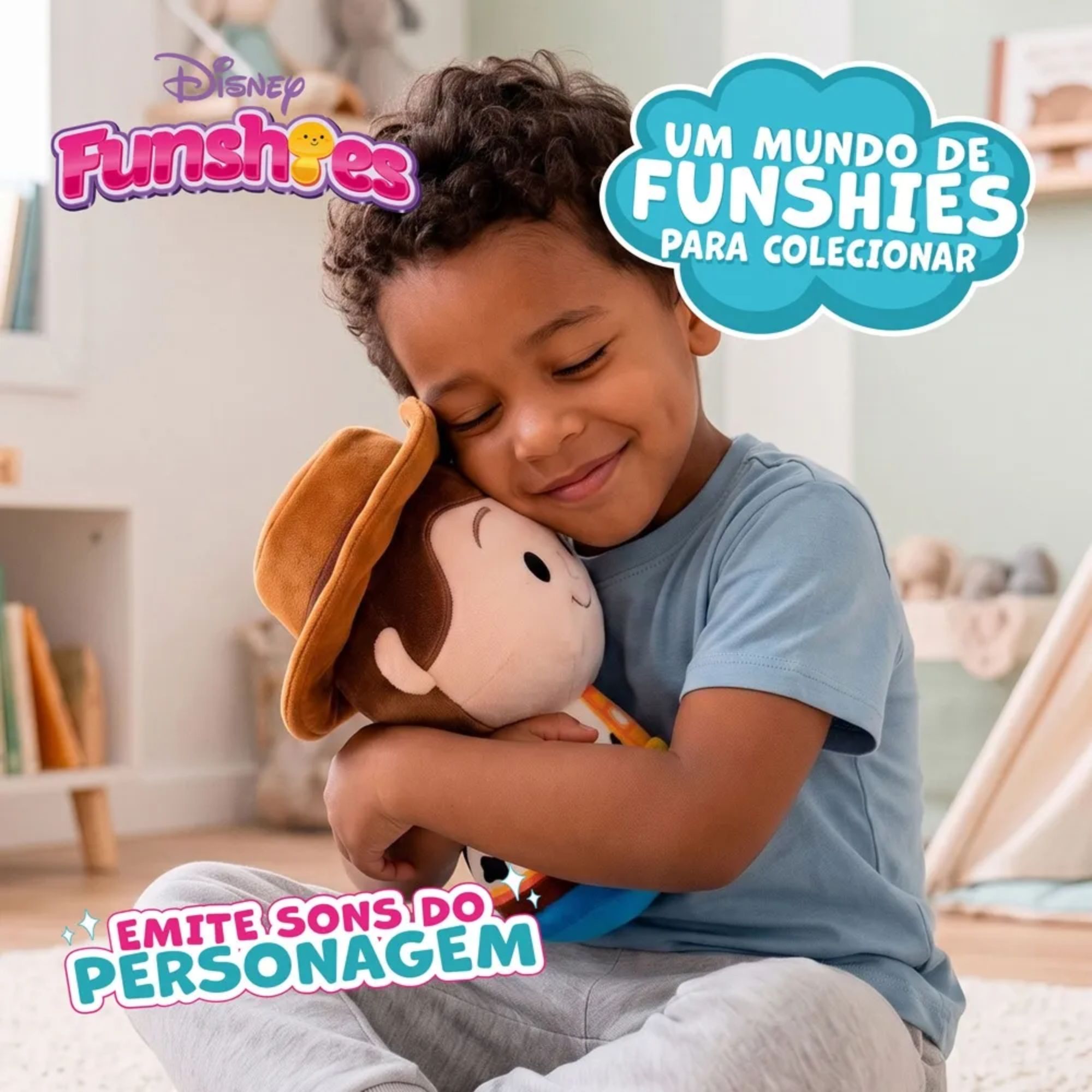 Pelúcia Fushies Disney Woody Multikids - BR2688