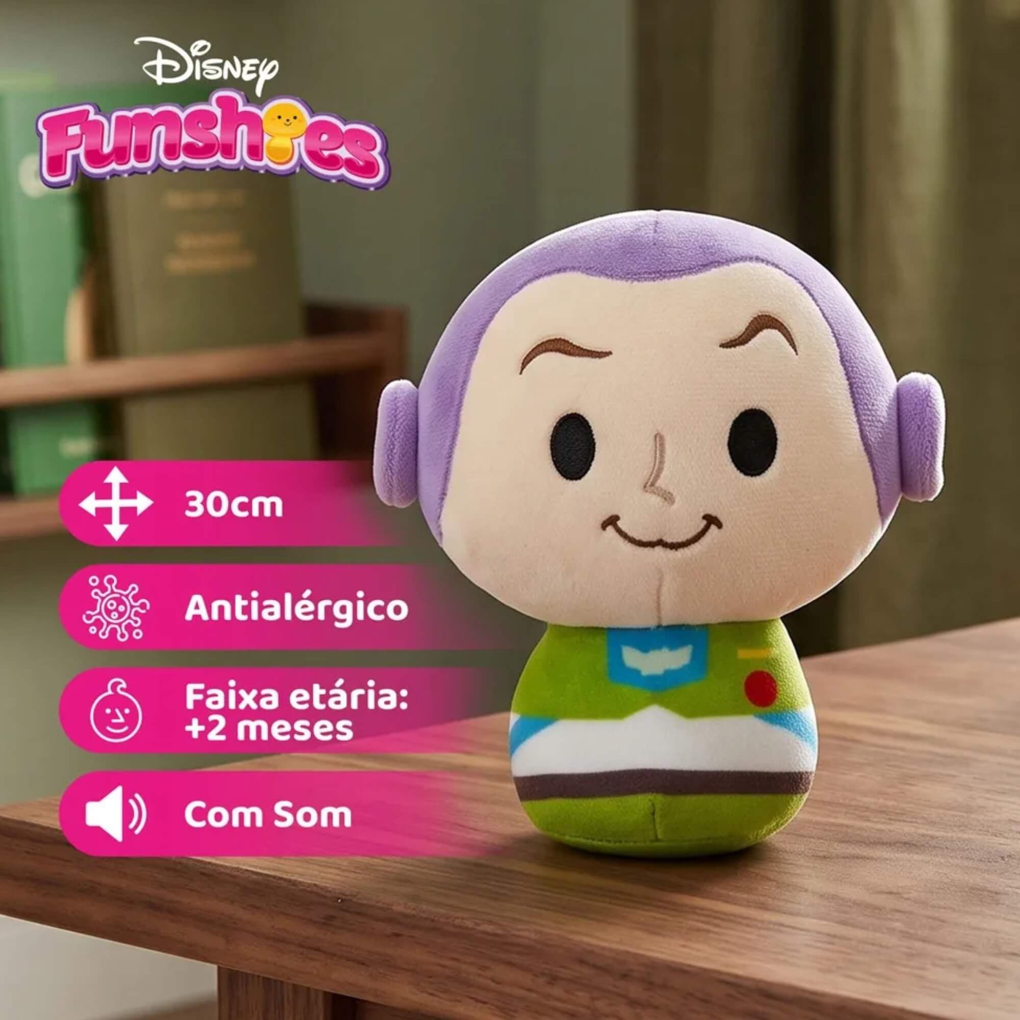 Pelúcia Fushies Disney Buzz Toy Story Multikids - BR2687