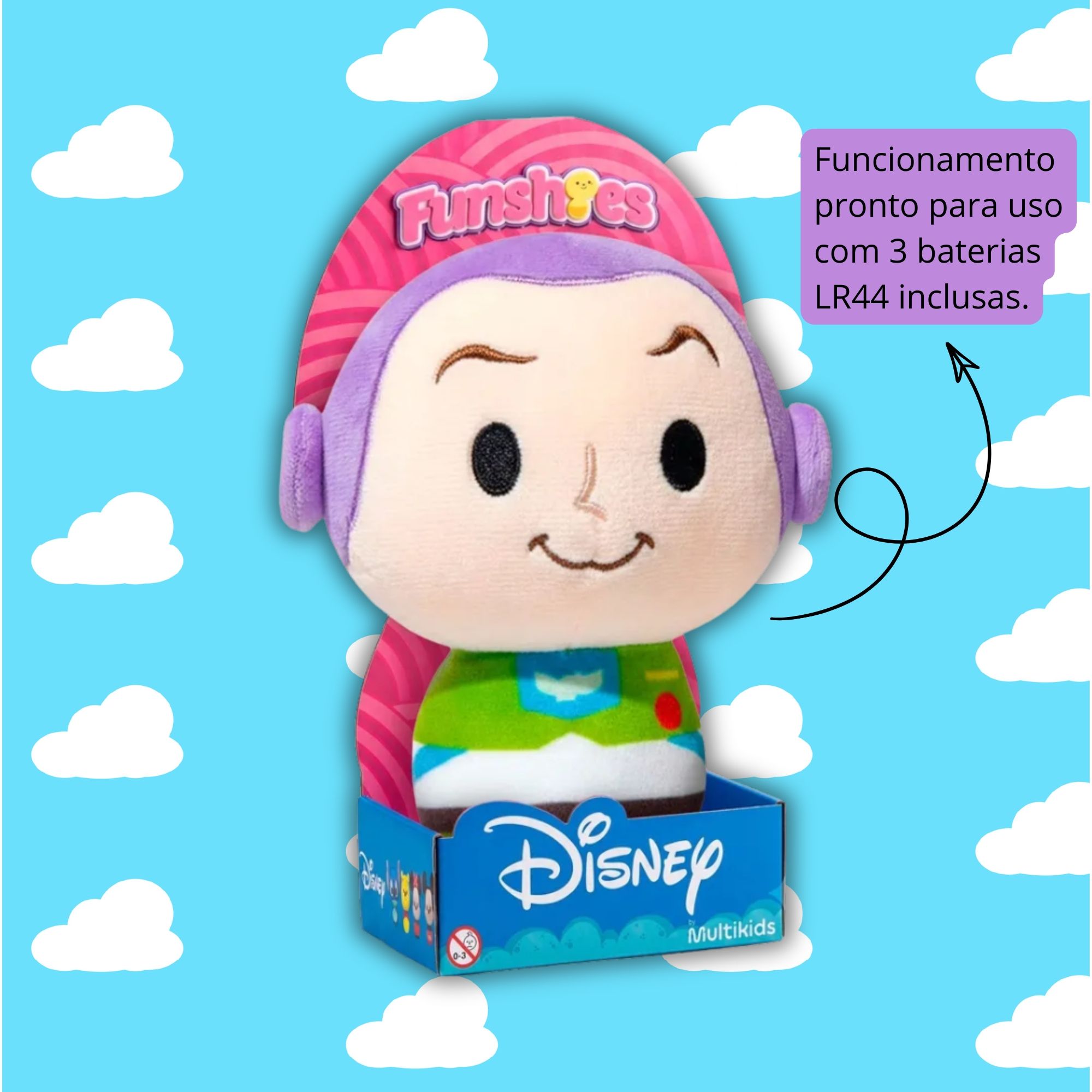 Pelúcia Fushies Disney Buzz Toy Story Multikids - BR2687