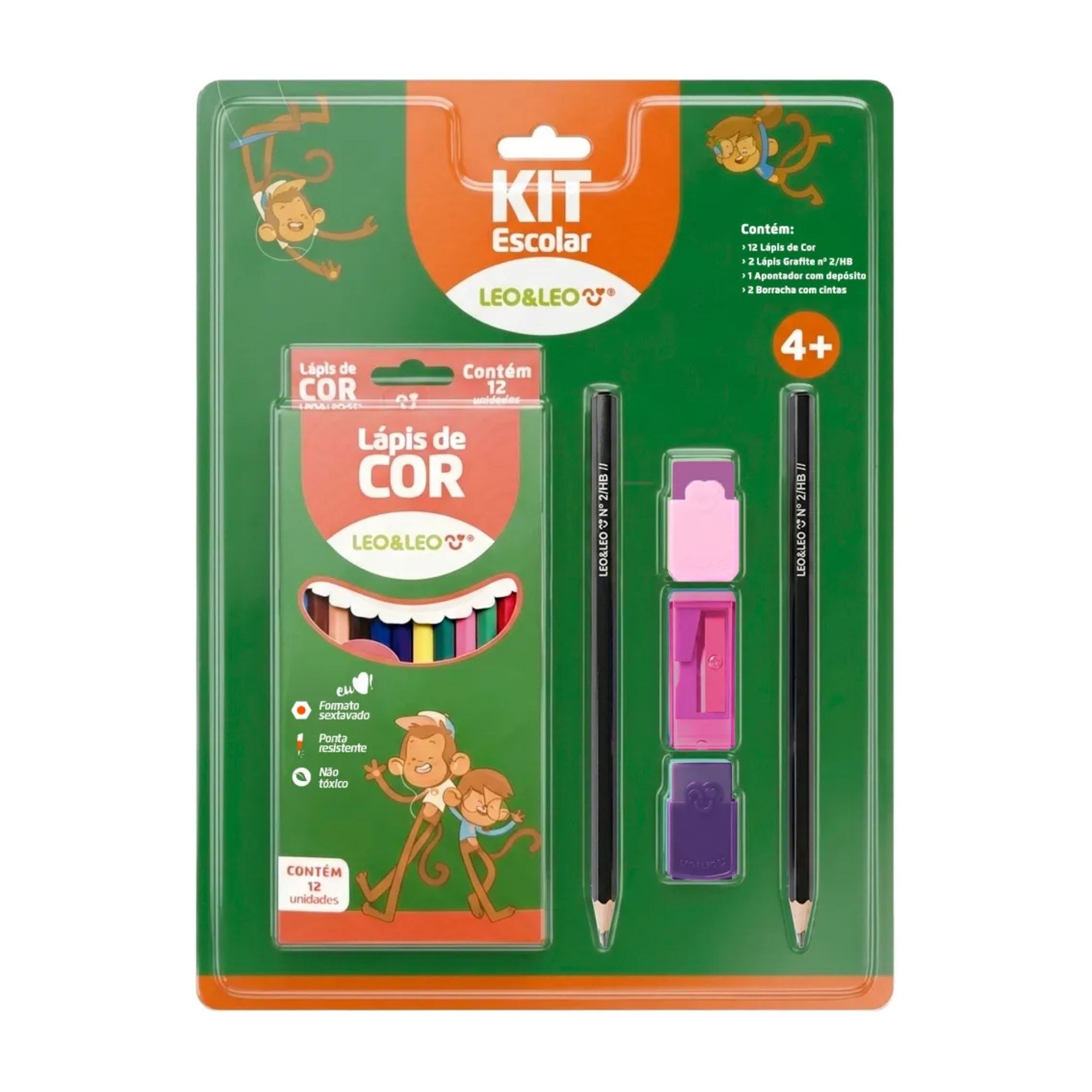 Kit Escolar 17 itens (Sortido e Unitário) Leo&Leo Leonora - 10840