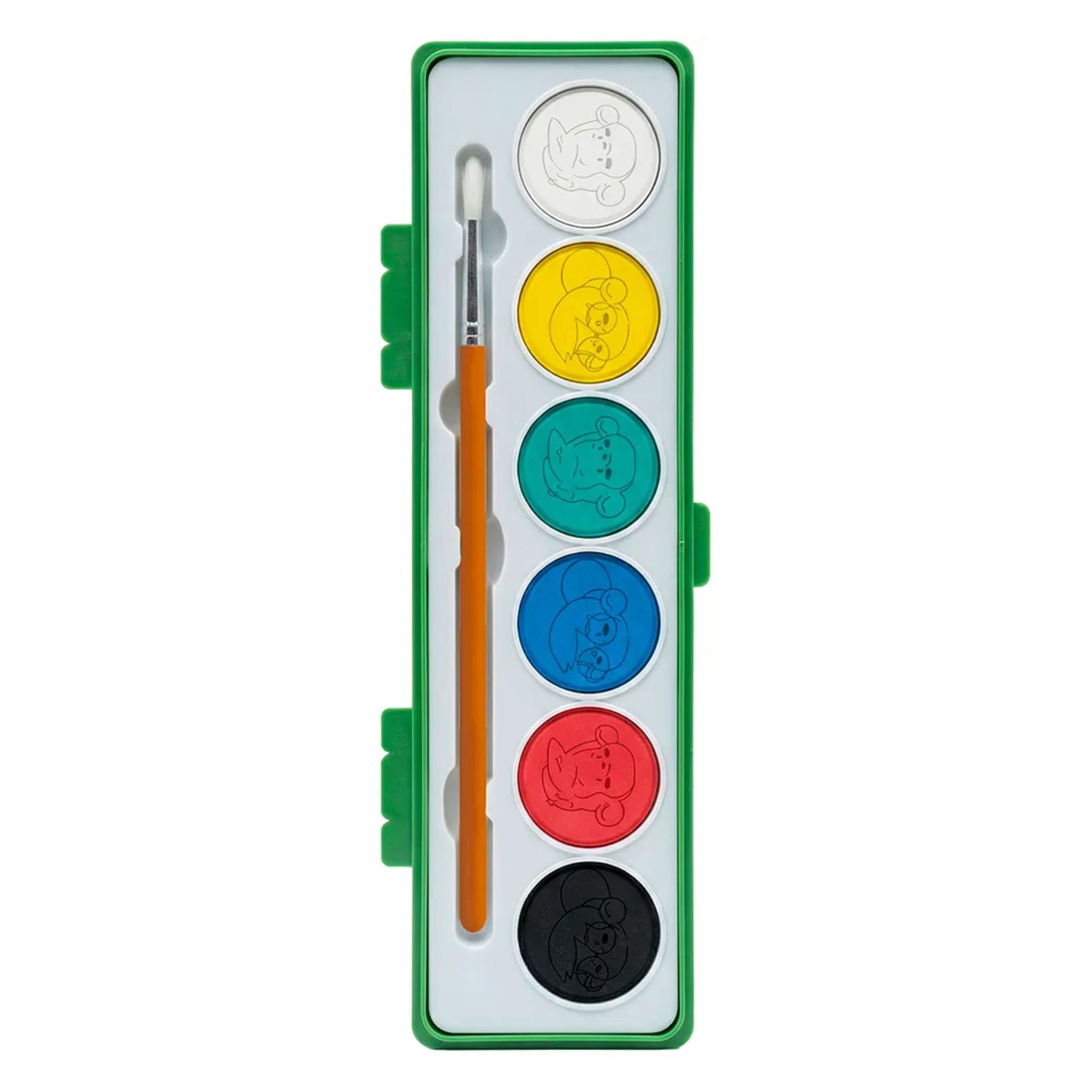 Estojo Aquarela 6 Cores com Pincel Leo&Leo Leonora - 10883