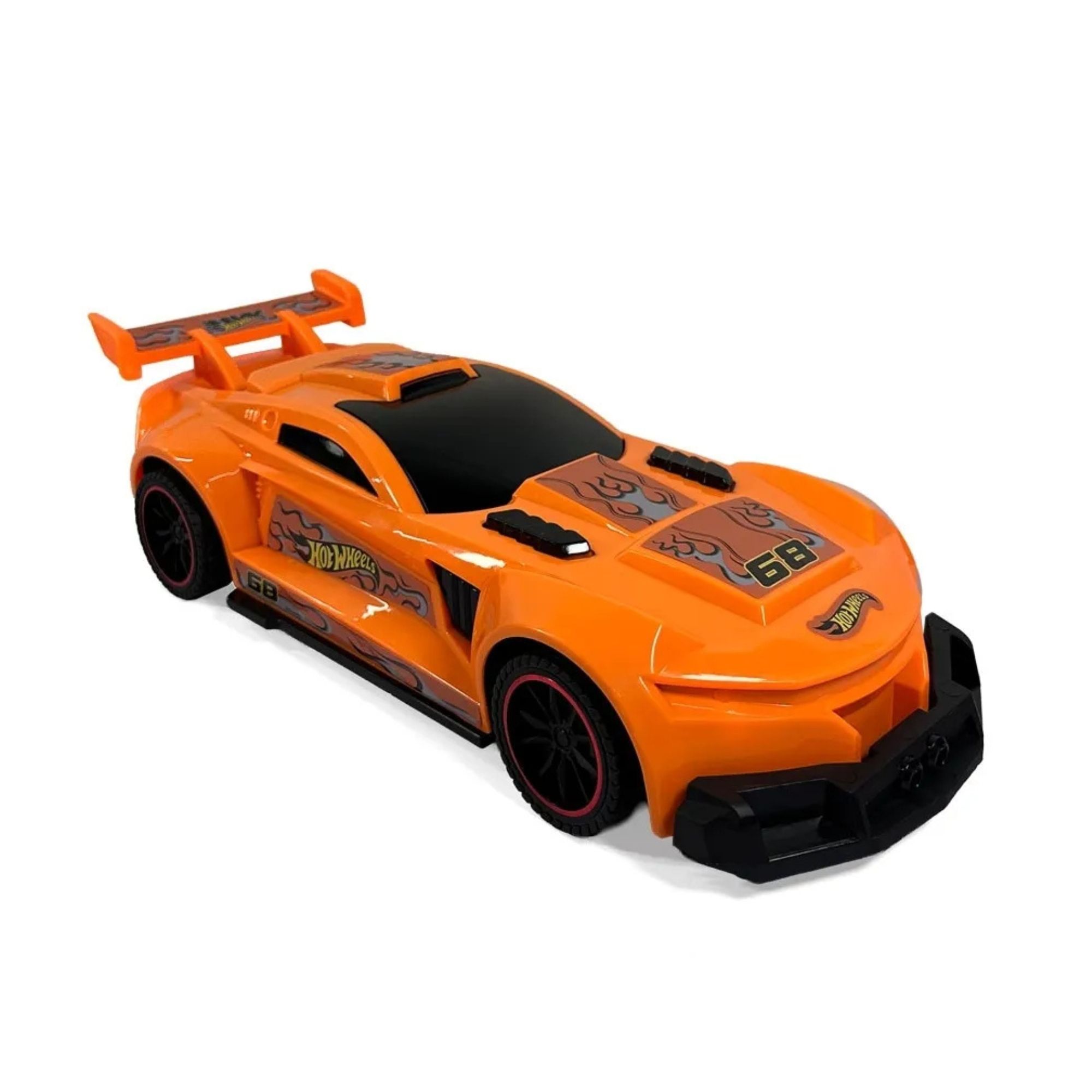 Brinquedo Carro de Controle Remoto Hot Wheels Track Ripper Laranja Multikids - BR2580