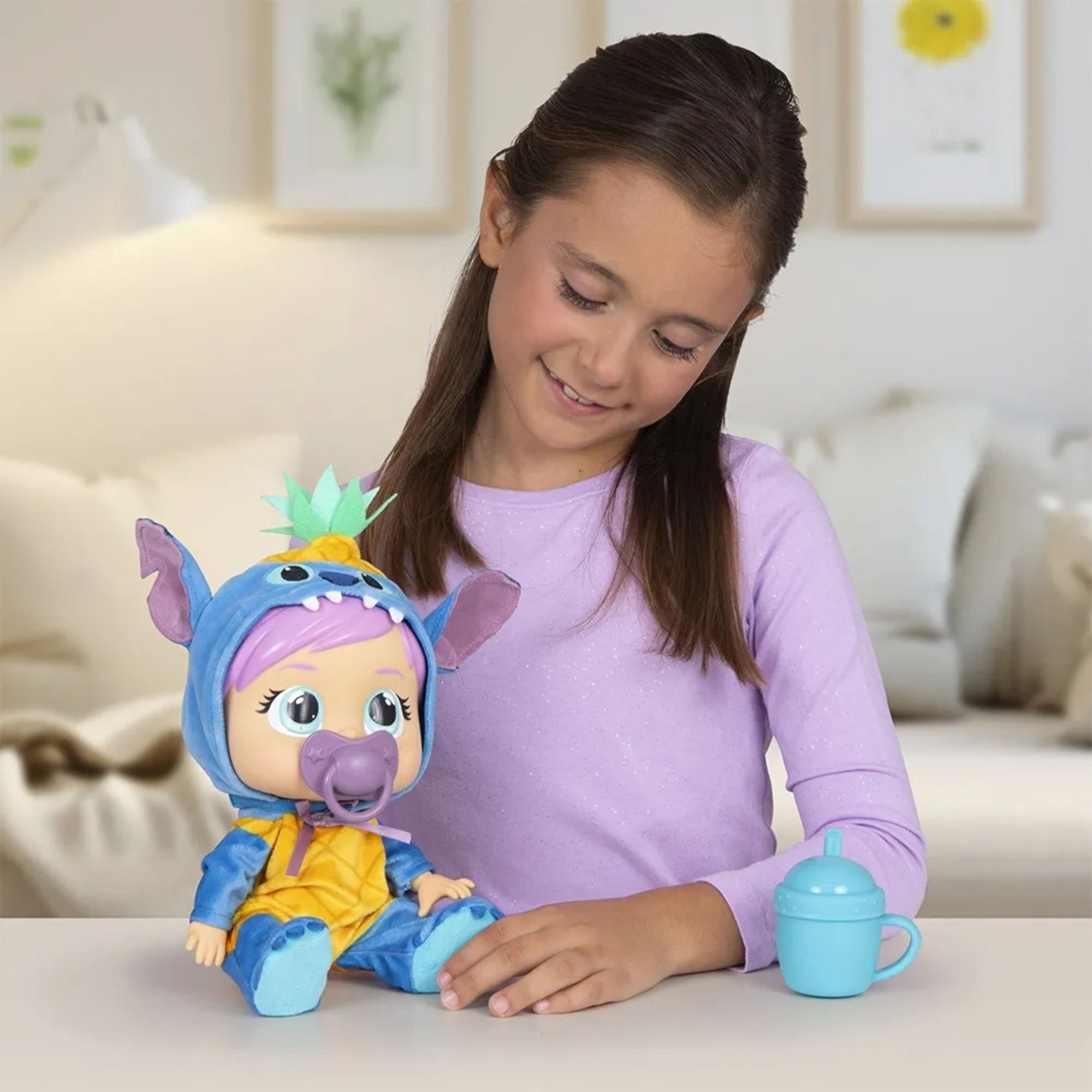 Boneca Cry Babies Loving Care Stitch Disney Multikids - BR2620