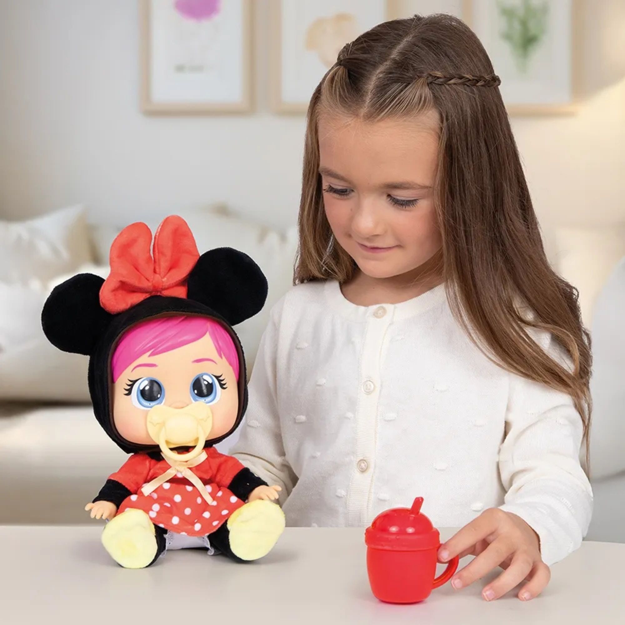 Boneca Cry Babies Loving Care Minnie Mouse Disney Multikids - BR2621