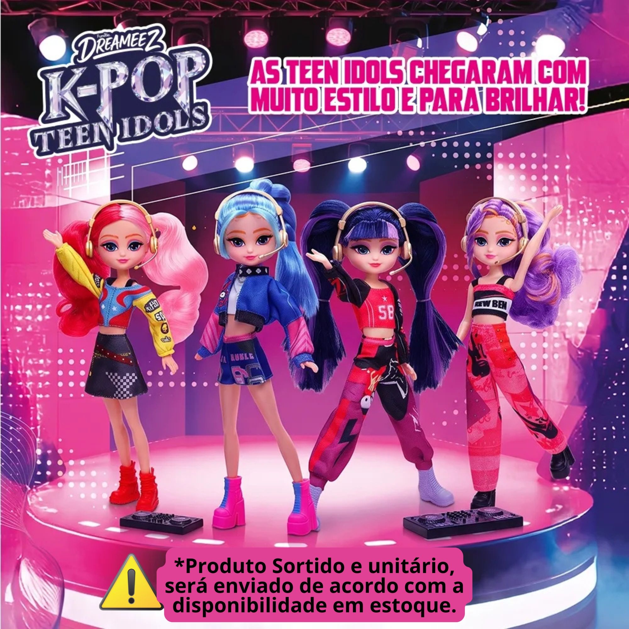Boneca Fashion Doll K-Pop 24cm Colecionável - Sortida e Unitária Multikids - BR2772