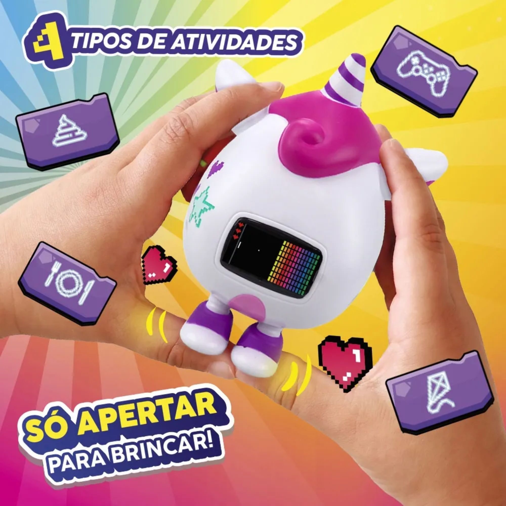 Beep Boop Kirin Bichinho Virtual Interativo (Unicórnio) Multikids - BR2827