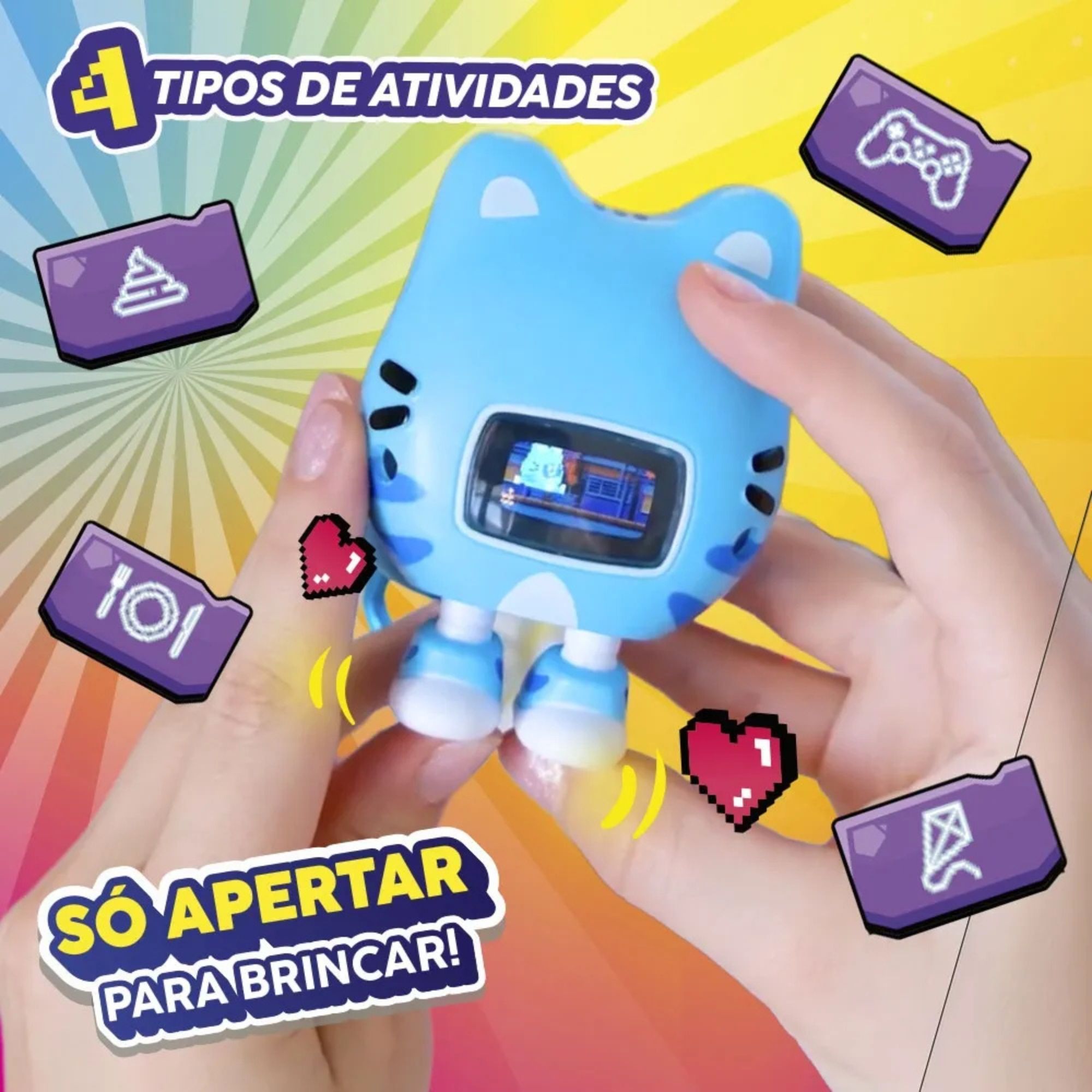 Beep Boop Miao Miao Bichinho Virtual Interativo (Gatinho) Multikids - BR2828