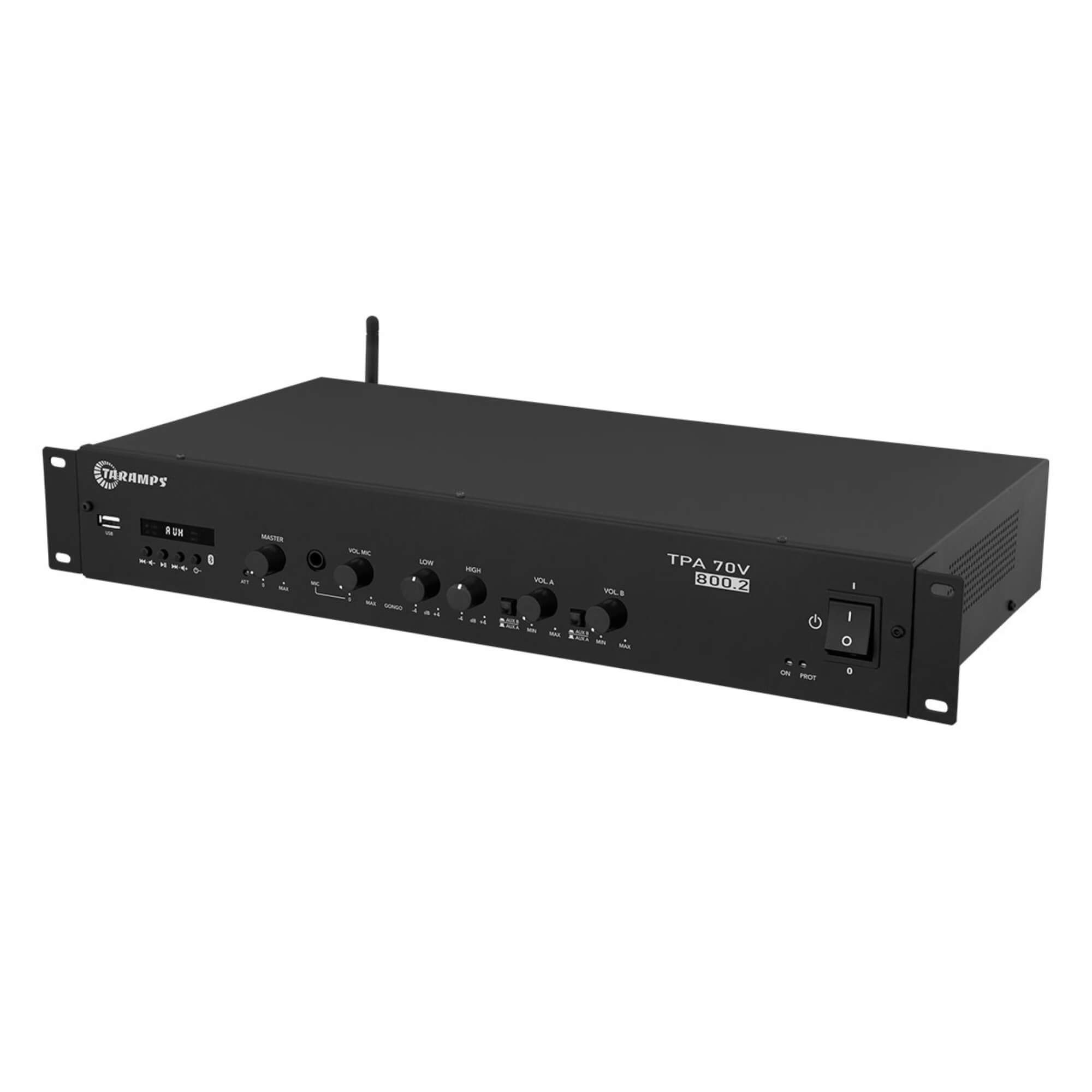 Amplificador Receiver Multicanal TPA 70V 800.2 2x400W RMS Taramps - 902430