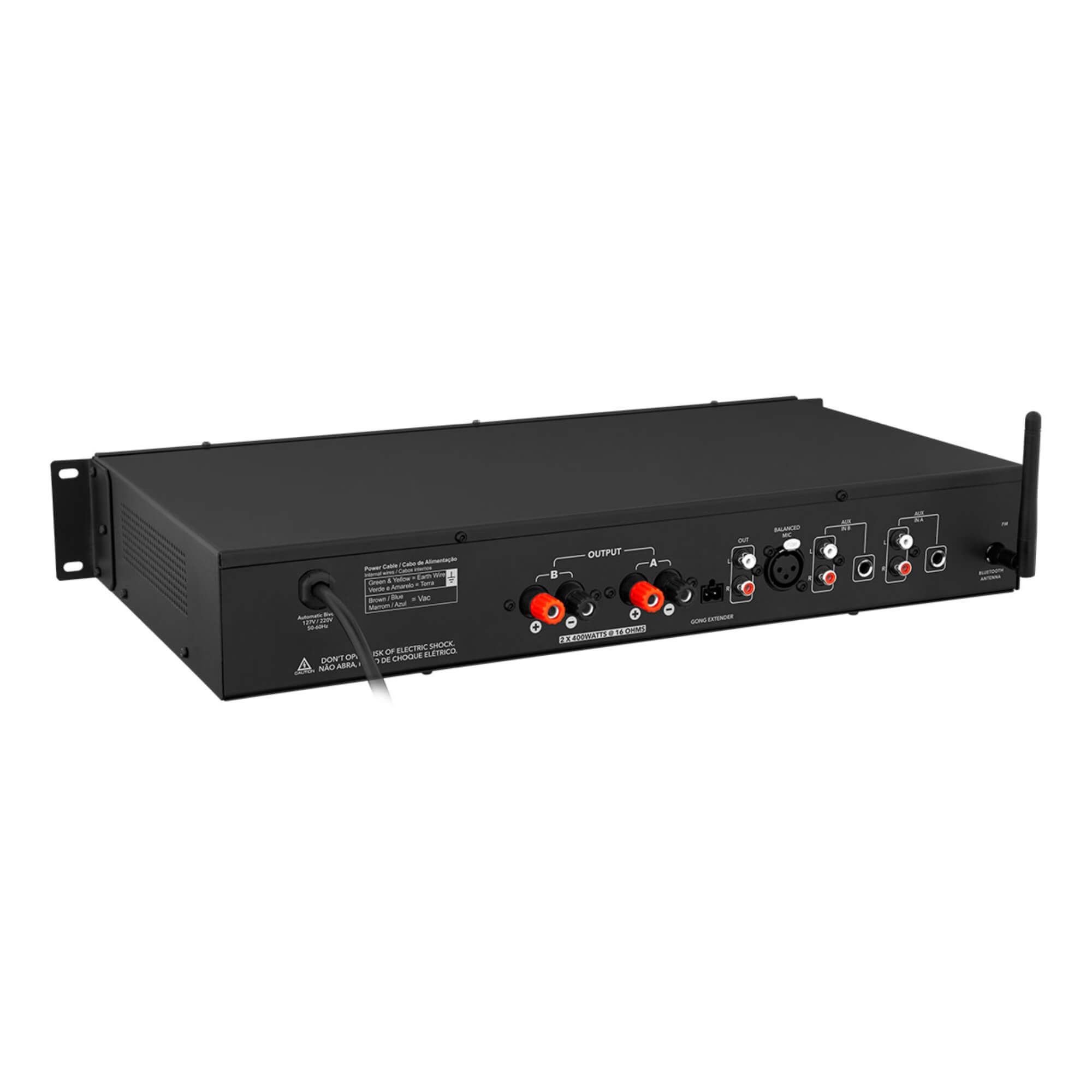 Amplificador Receiver Multicanal TPA 70V 800.2 2x400W RMS Taramps - 902430
