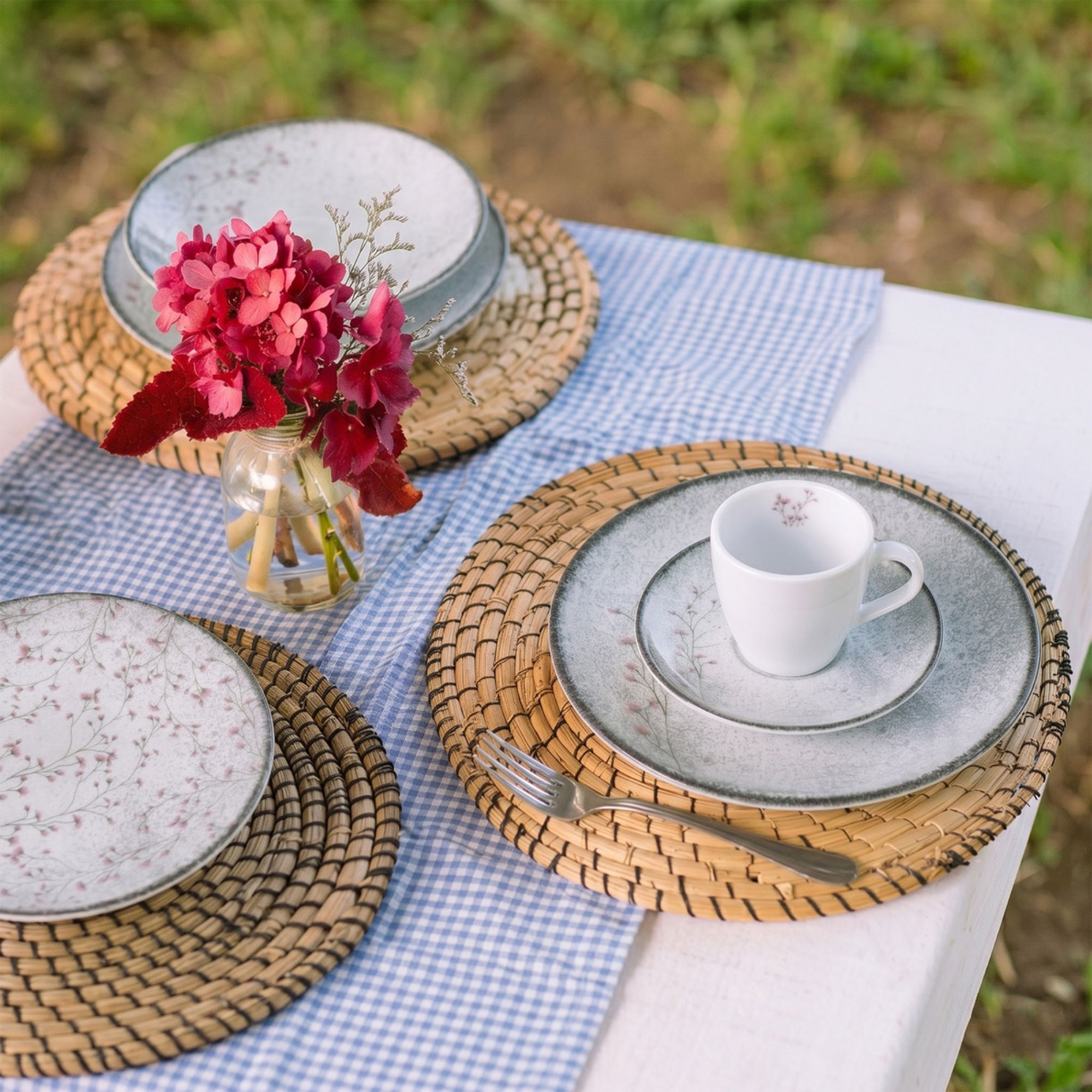 Aparelho de Jantar Floralis em Porcelana Decorada 20 Peças Tramontina - 96589042