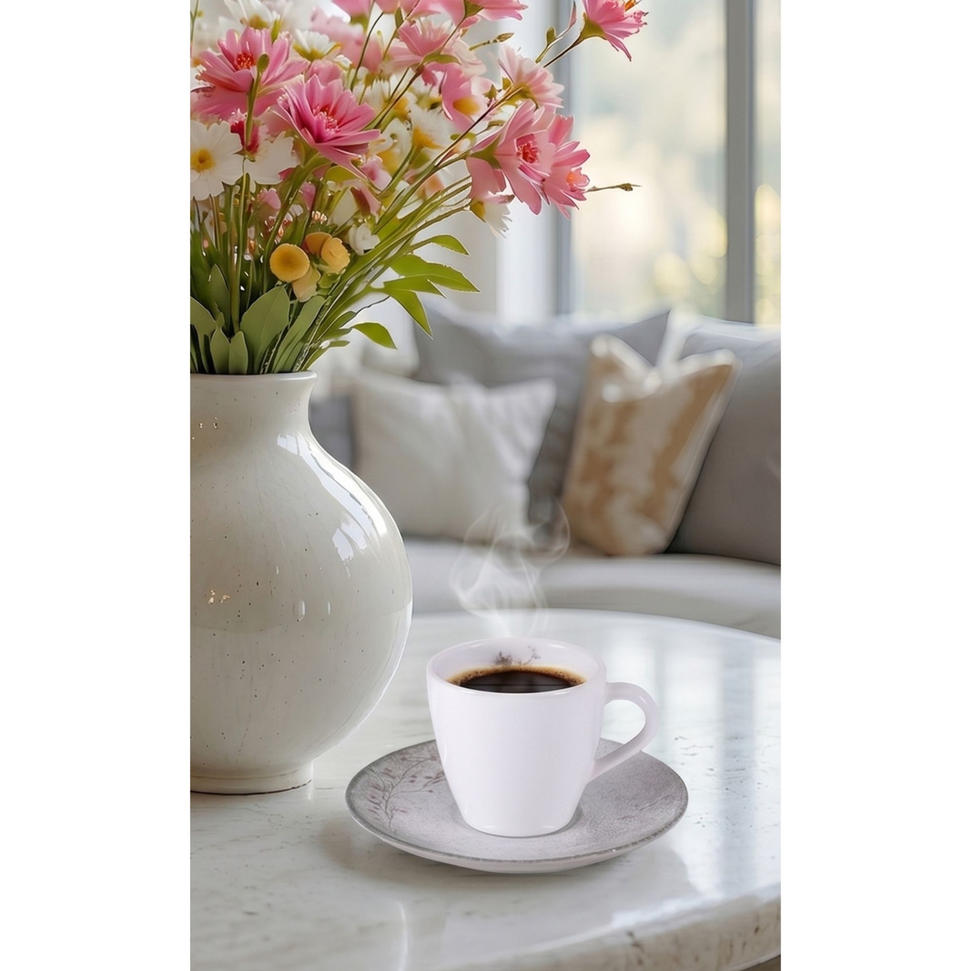 Aparelho de Jantar Floralis em Porcelana Decorada 20 Peças Tramontina - 96589042