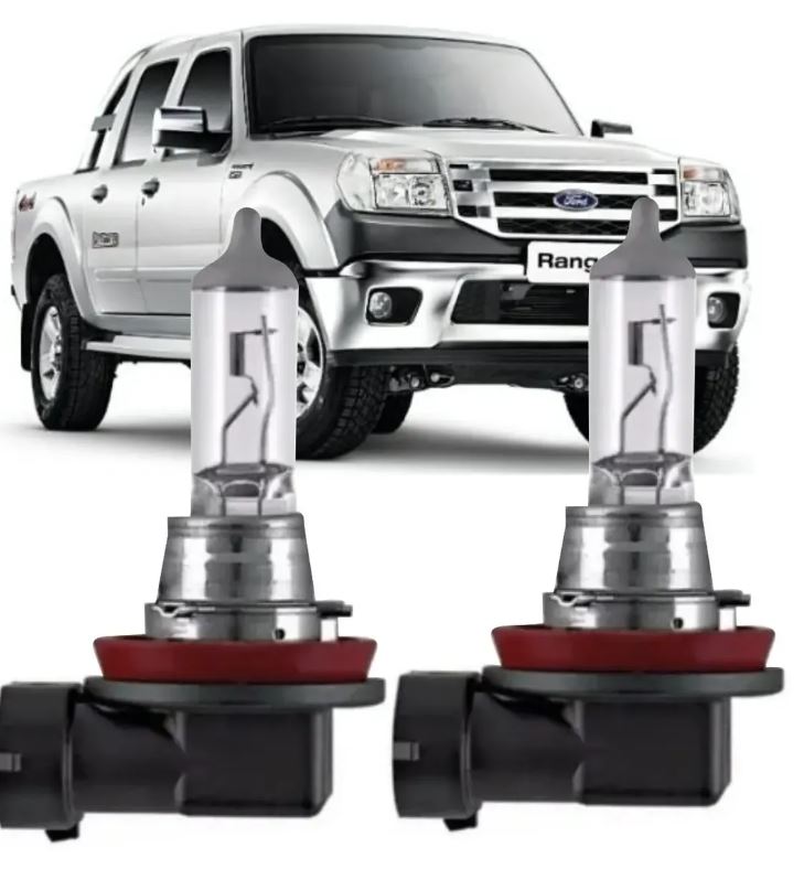Kit Lampadas Ford Ranger 2004 2005 2006 Até 2012 Farol Milha