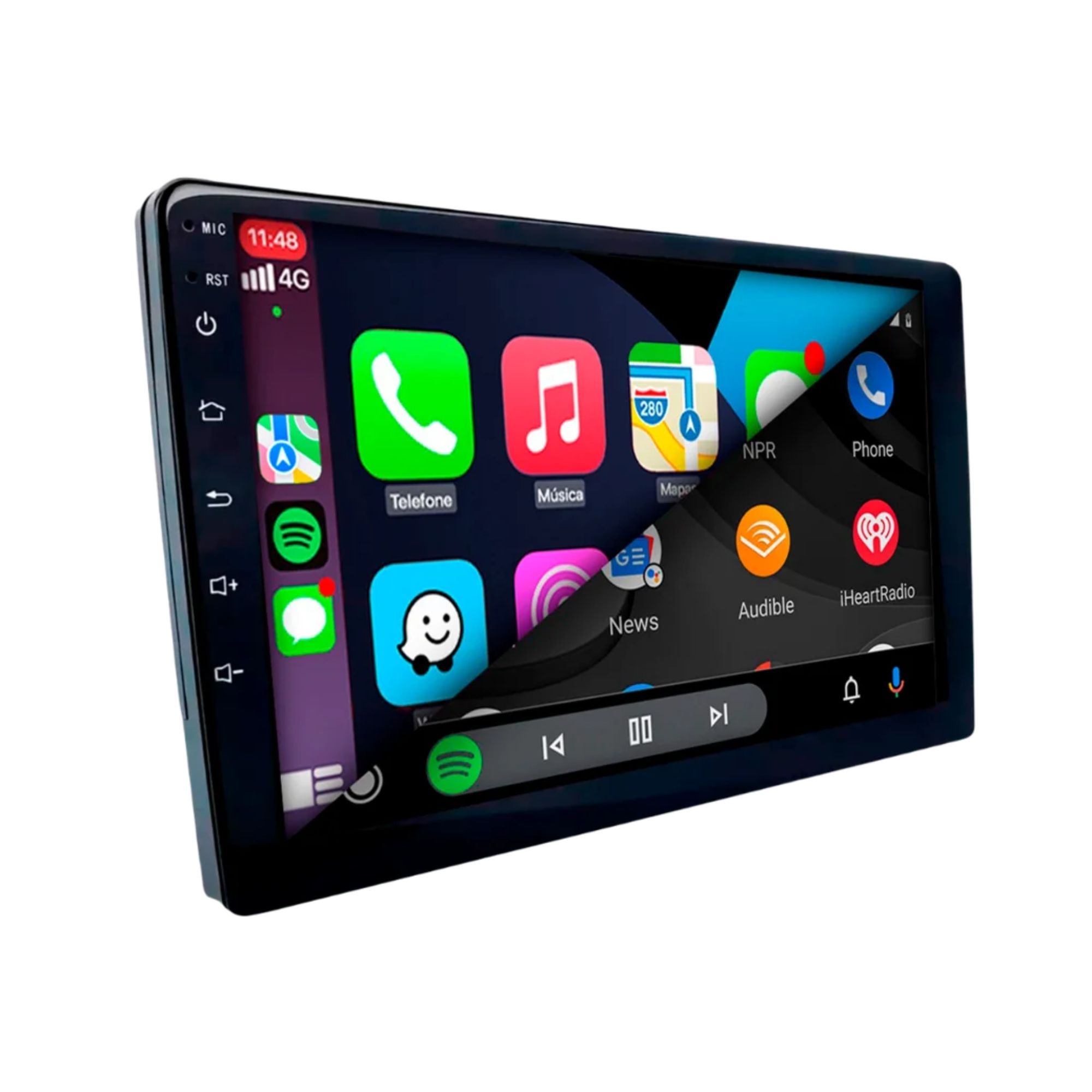 Smart Mídia Slim 9" QLED Octa-Core 6+128GB H-Tech - HT-9968CA