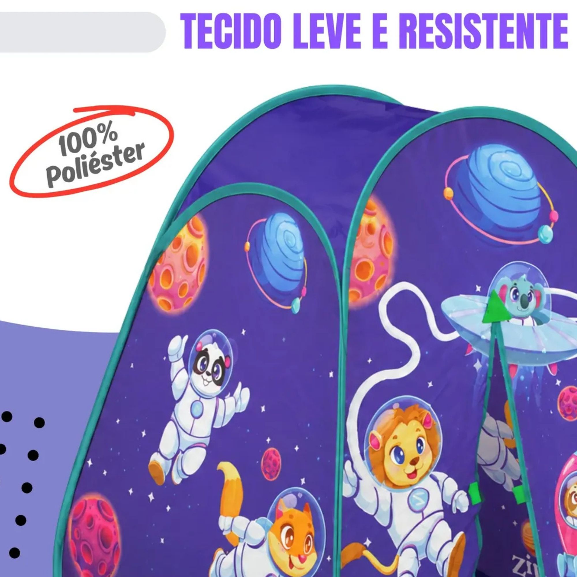 Barraca Toca Infantil Dobrável Espaço Astronauta Zippy Toys - 16239