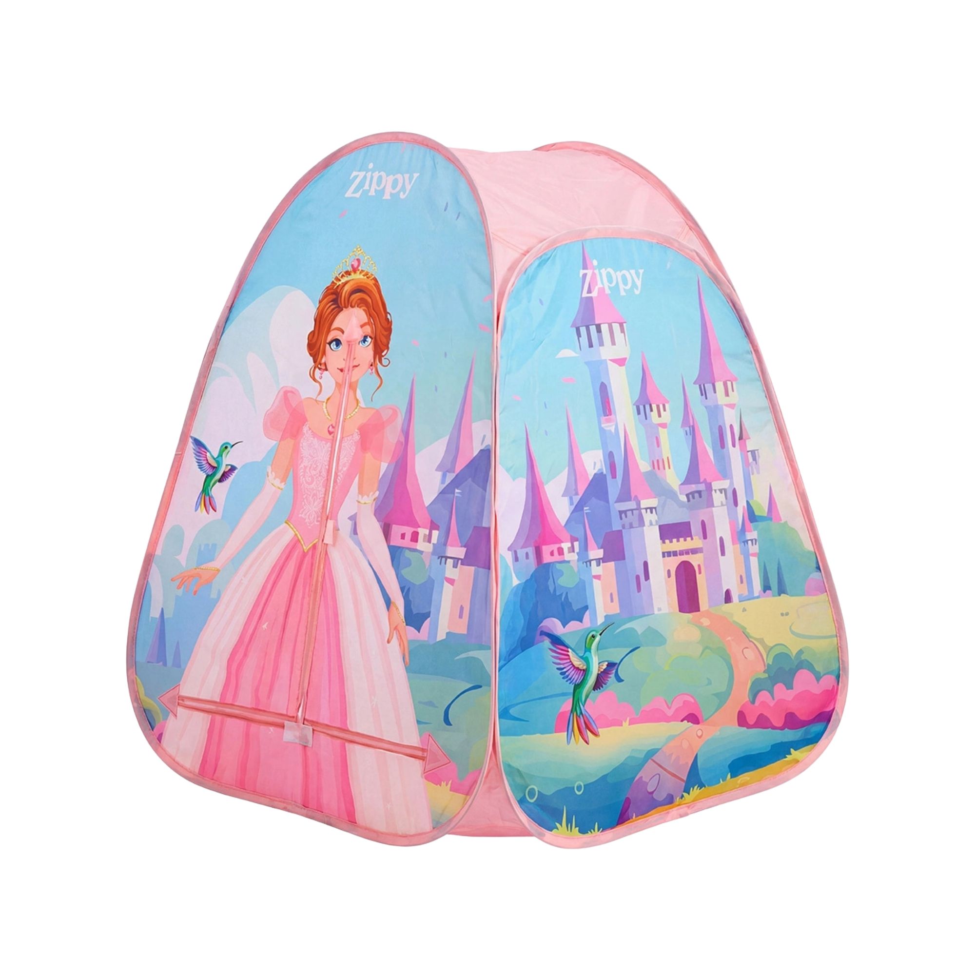 Barraca Toca Infantil Dobrável Rosa Princesas Zippy Toys - 16242