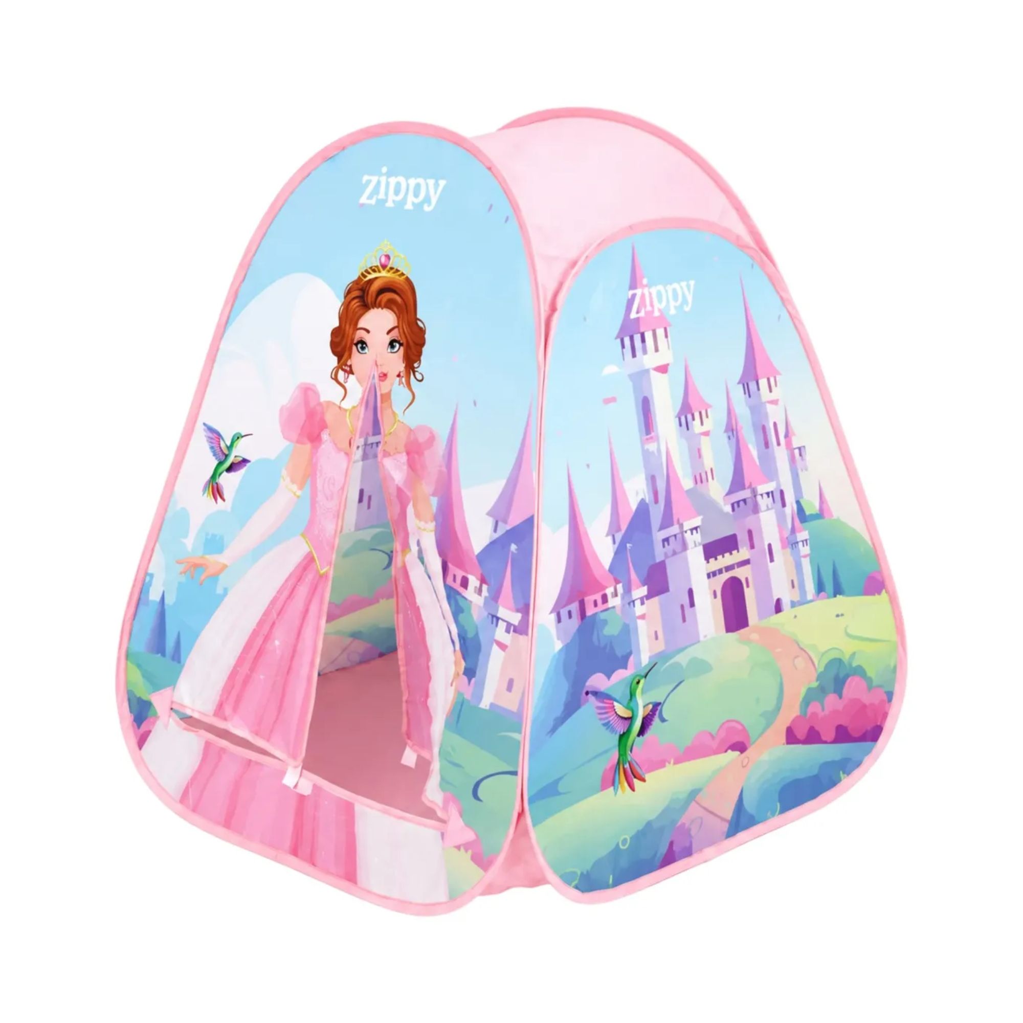 Barraca Toca Infantil Dobrável Rosa Princesas Zippy Toys - 16242