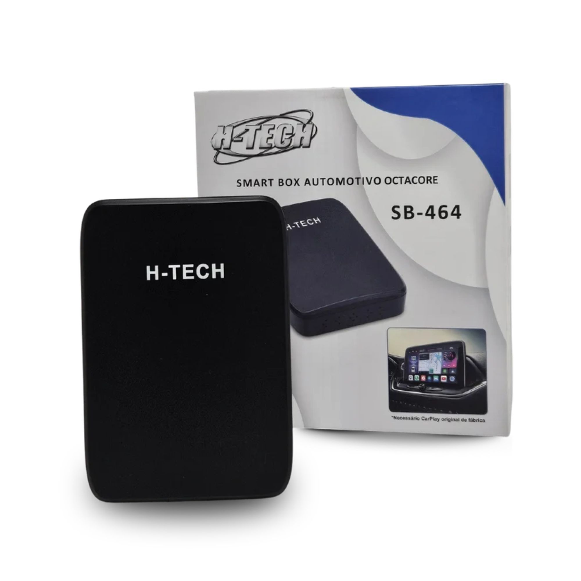 Streaming Box Carplay Android Auto Sem Fio H-Tech - SB464 4+64GB