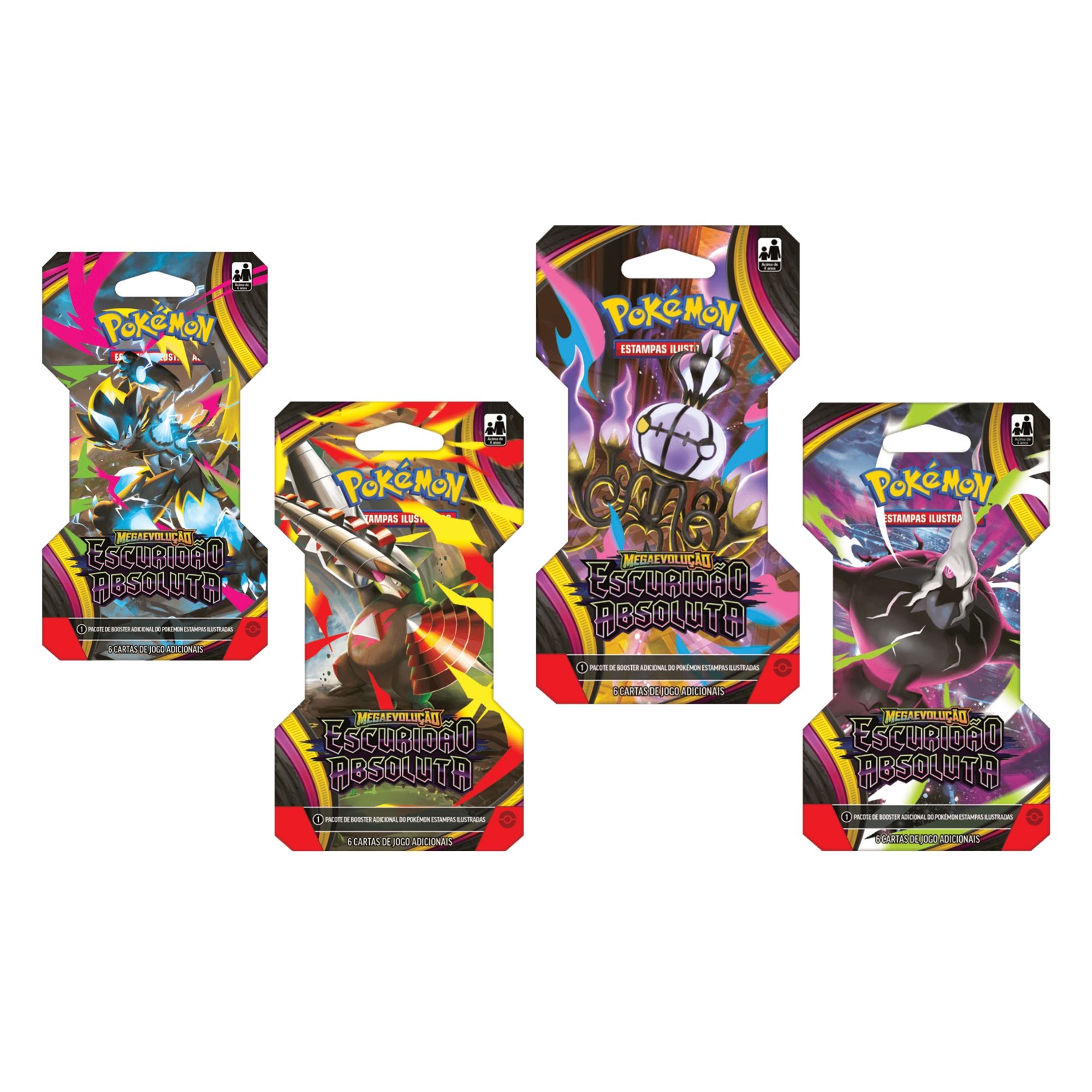 Pokemon Blister Unitário ME05 Escuridão Absoluta (Caixa com 24 unidades) Copag - 36889