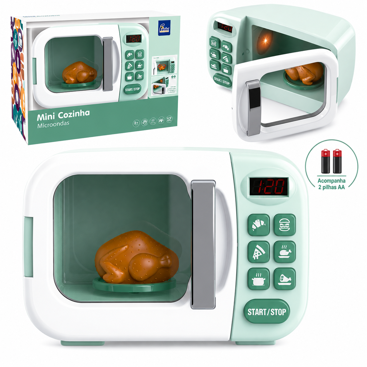 Microondas Fenix para Brinquedos (inclui pilhas)
