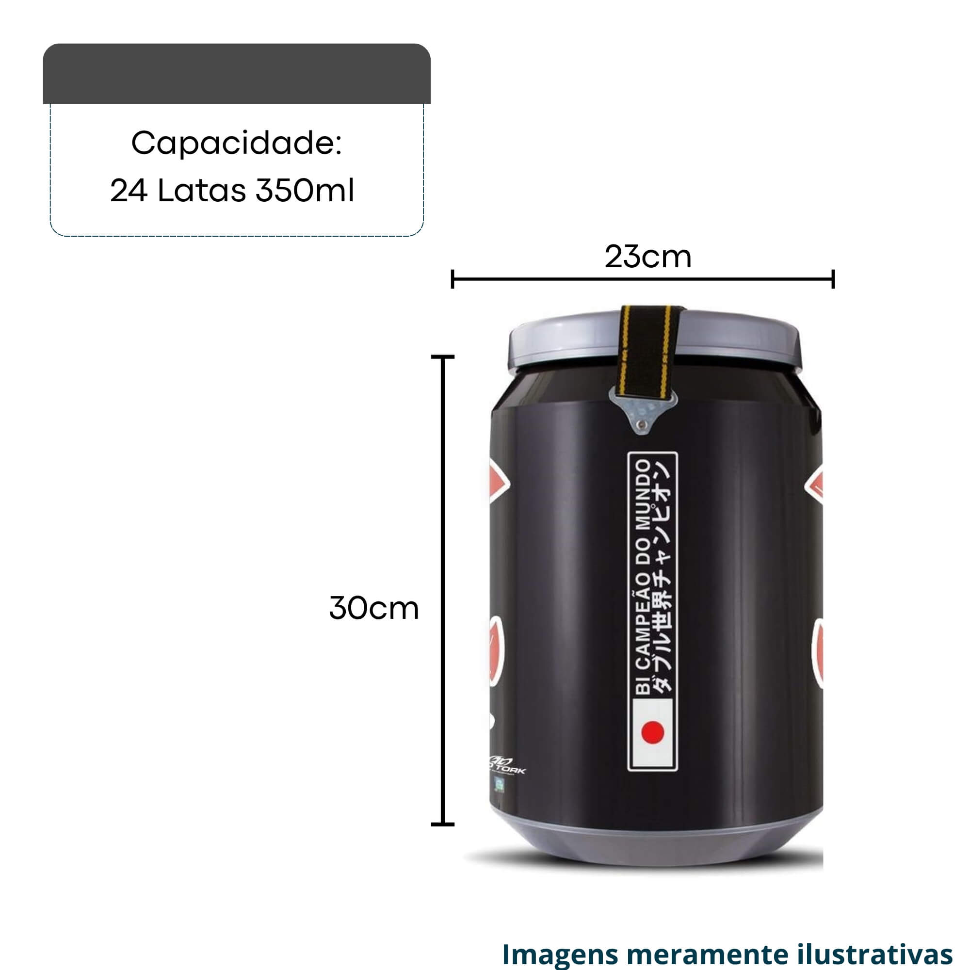 Cooler Térmico Corinthians 24 Latas 350ml Protork - Col-Cori-02