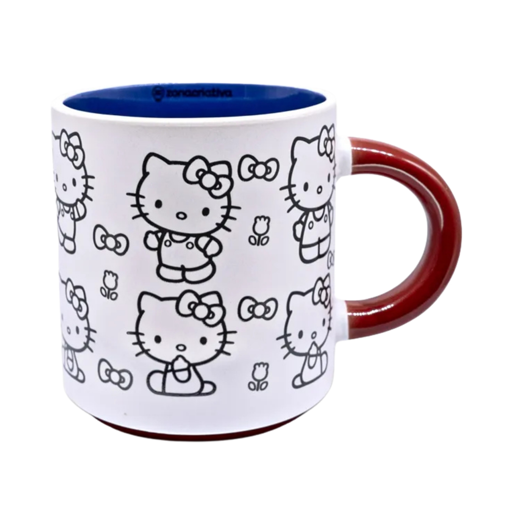 Caneca Grafite Hello Kitty 500ml Zona Criativa - 10026958