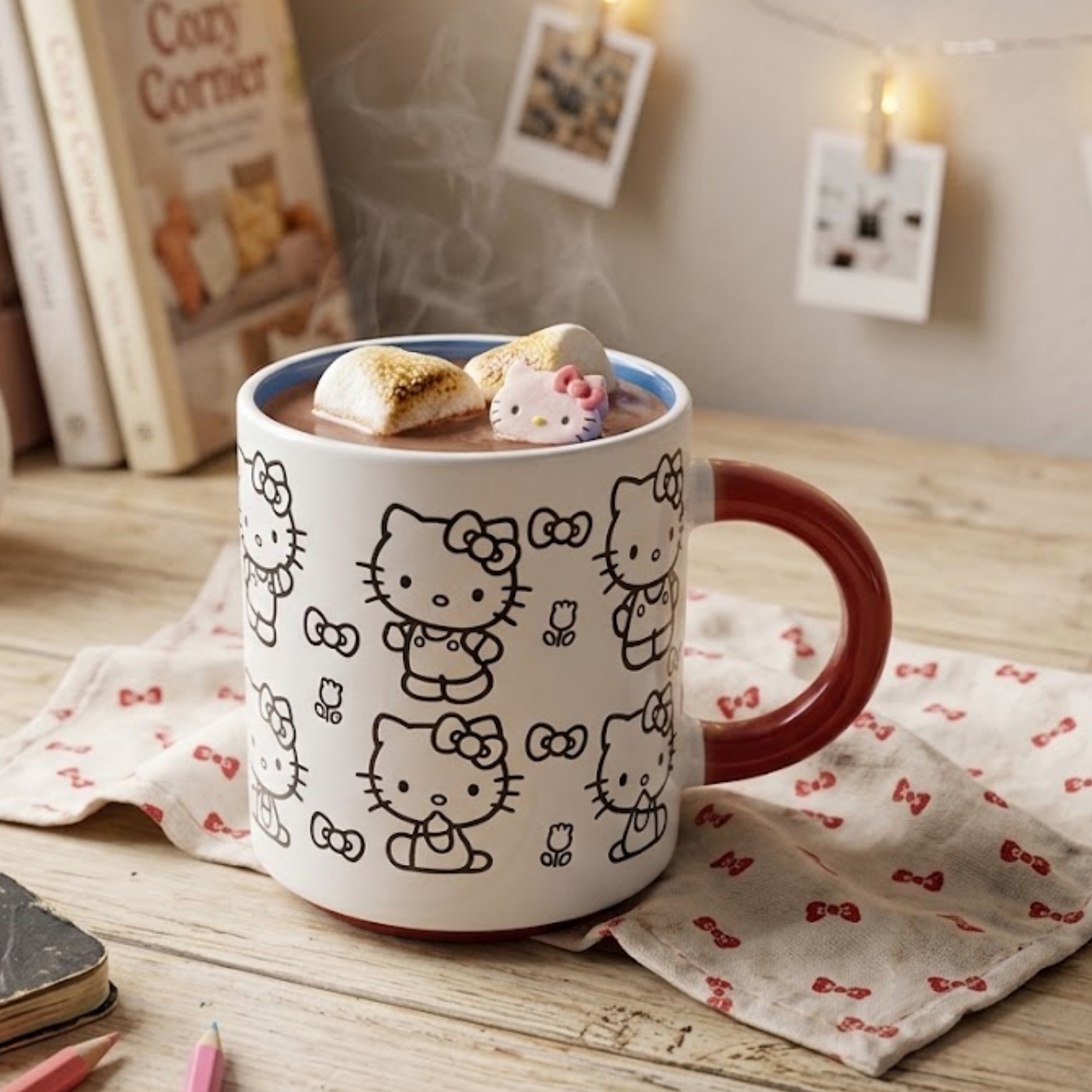 Caneca Grafite Hello Kitty 500ml Zona Criativa - 10026958