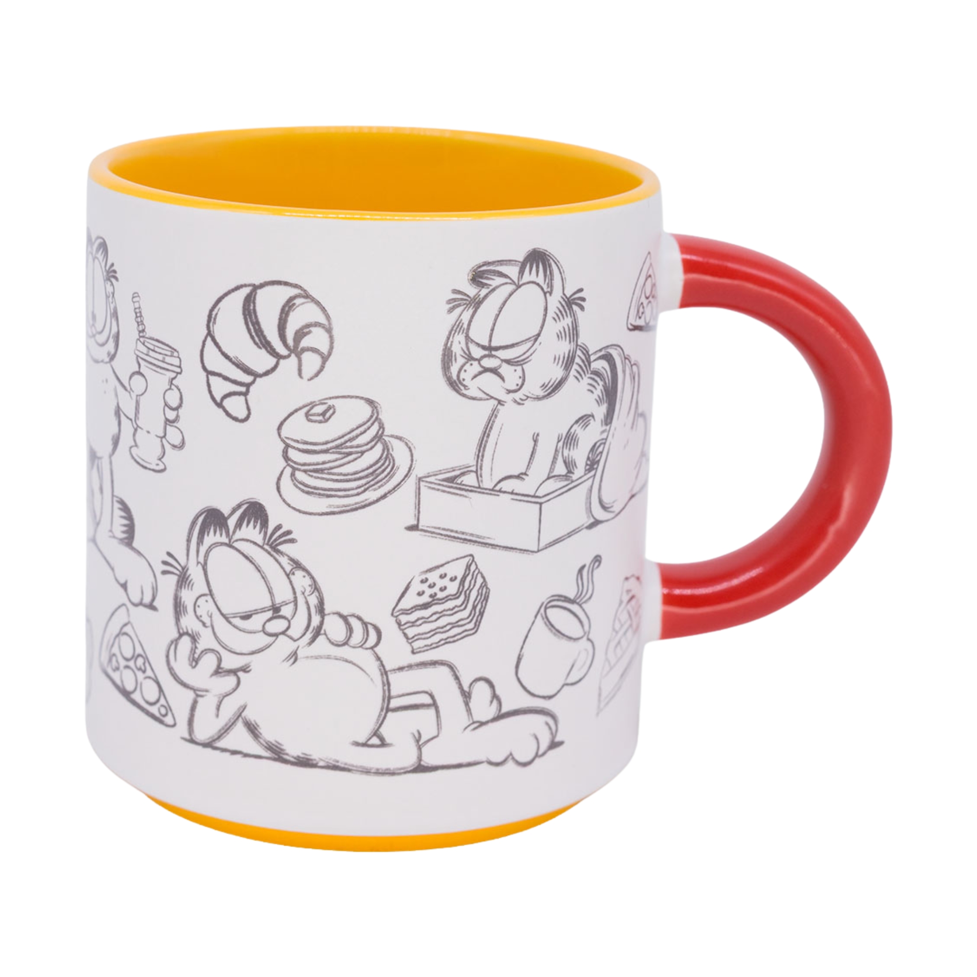 Caneca Grafite 500ml Garfield Zona Criativa - 10026960