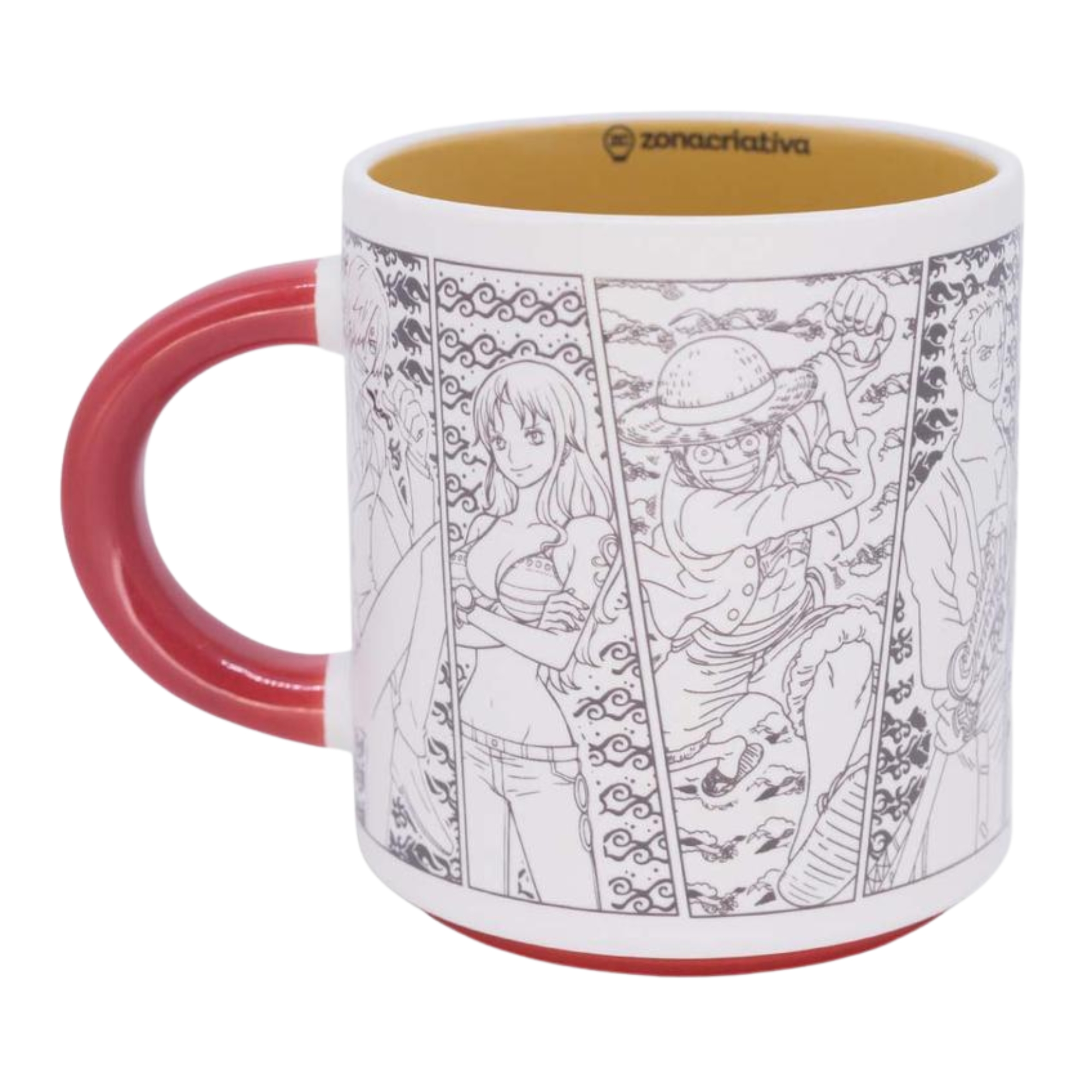 Caneca Grafite 500ml One Piece Zona Criativa - 10026974