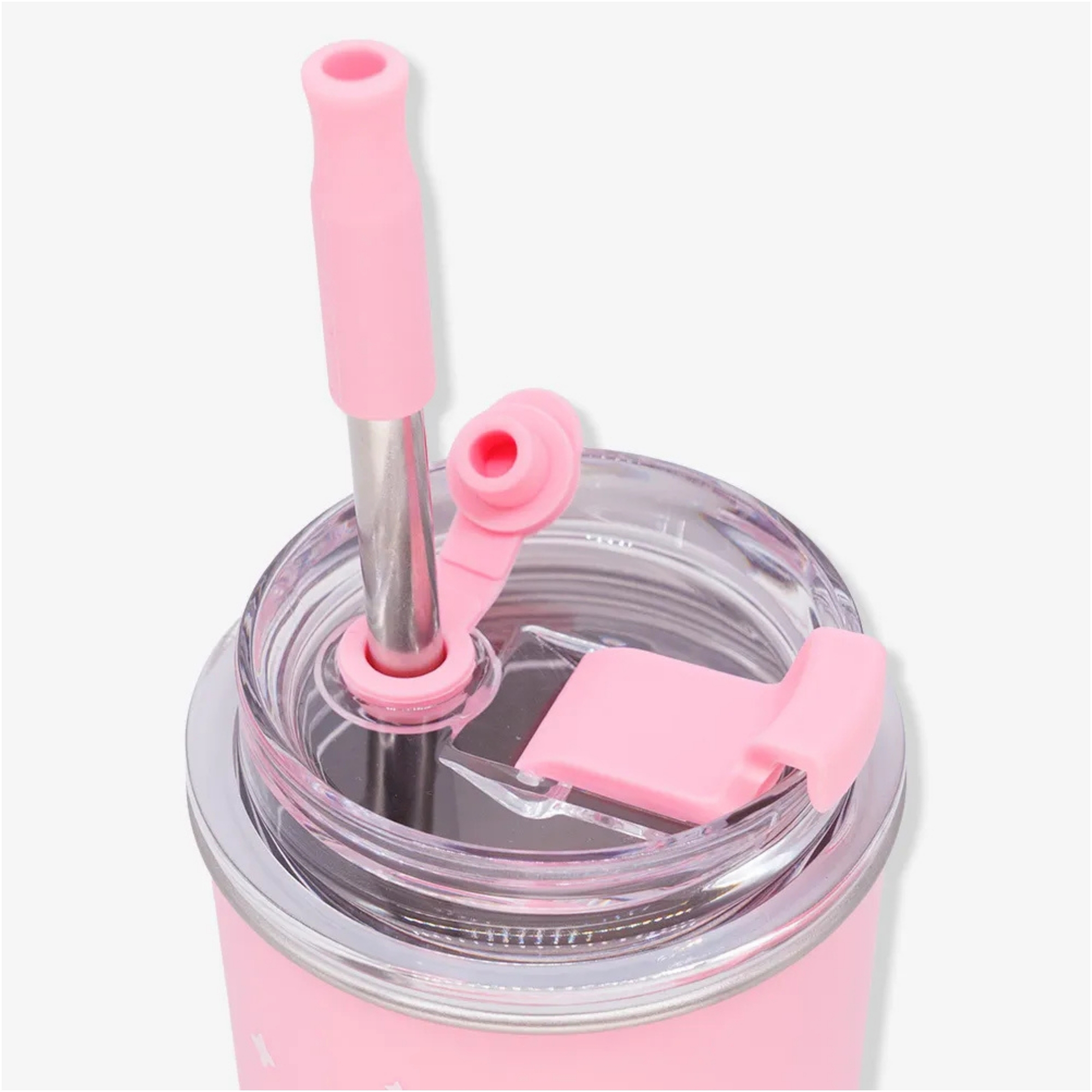 Copo Neo com Canudo Luluca 300ml Zona Criativa - 10027127
