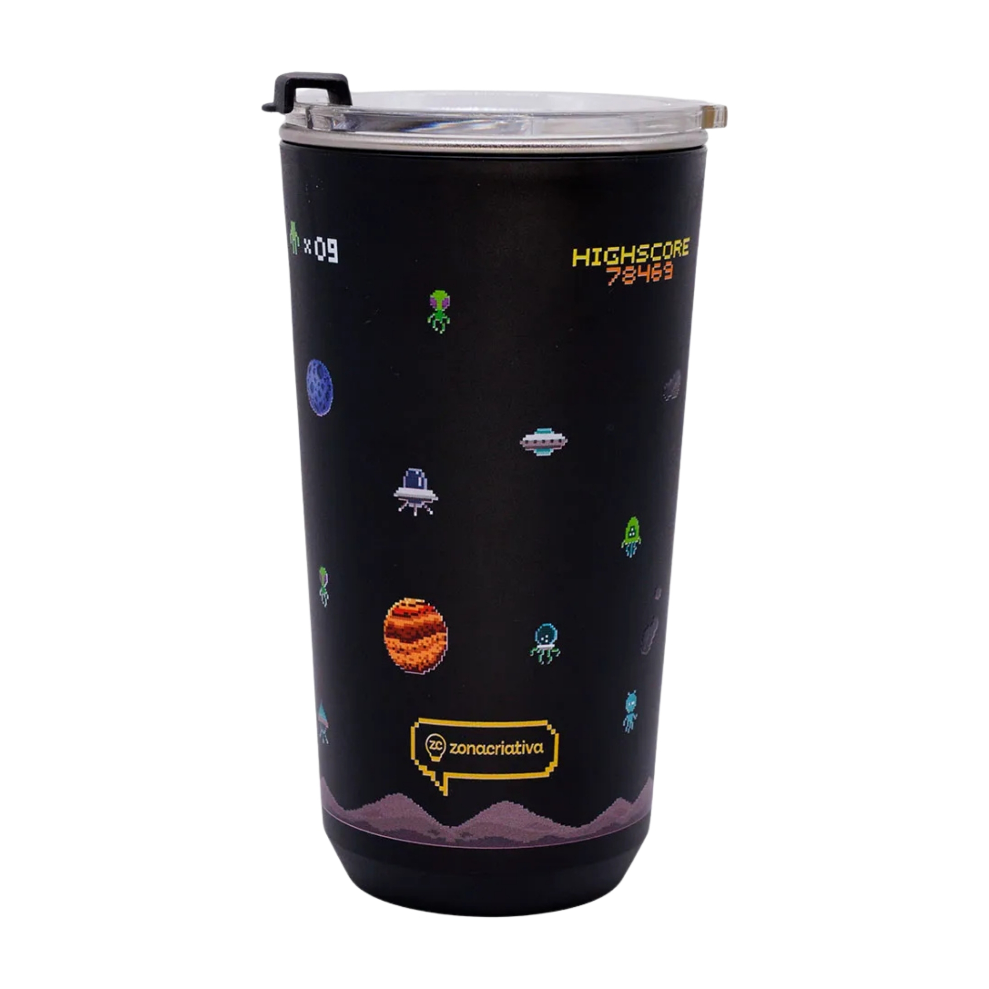 Copo Sky Black Play Space 500ml Zona Criativa - 10027335