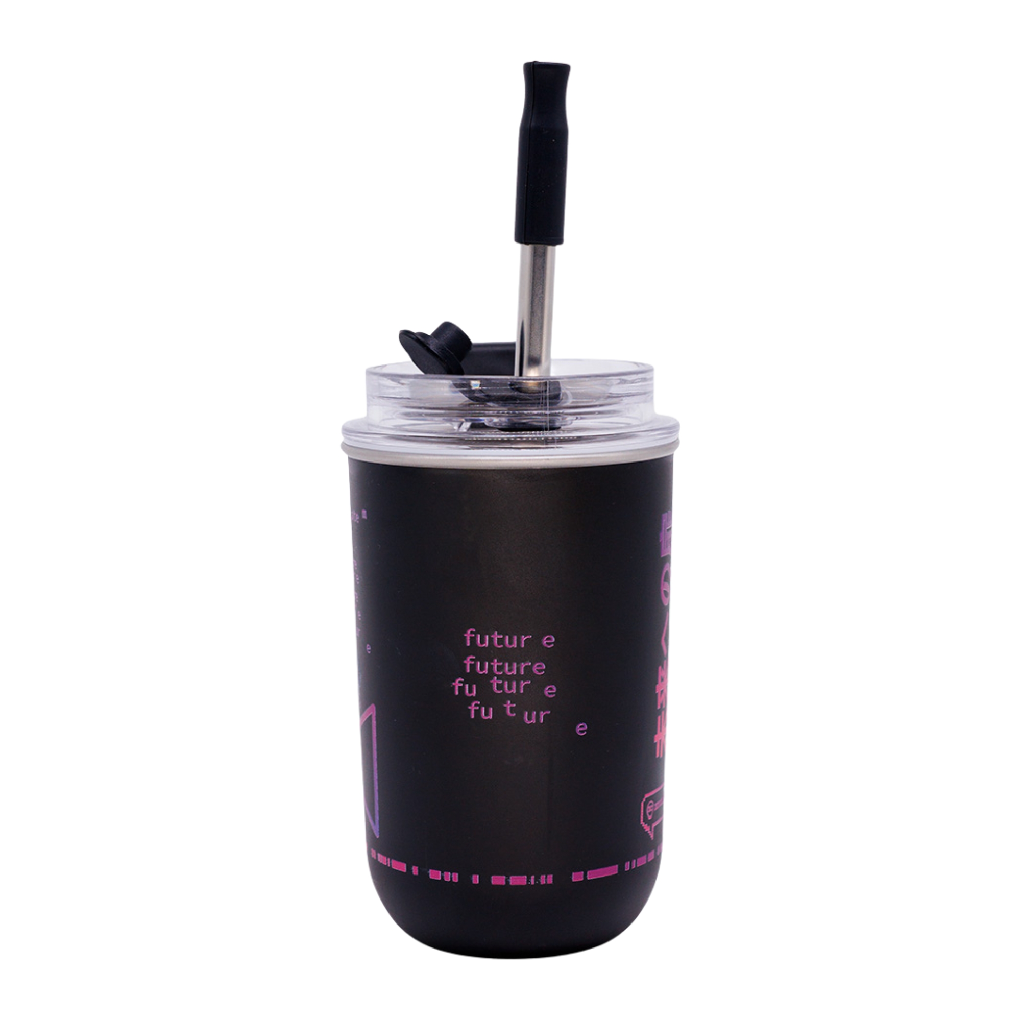 Copo Neo Nac c/ Canudo 300ml Cyberpunk Girl Zona Criativa - 10027333