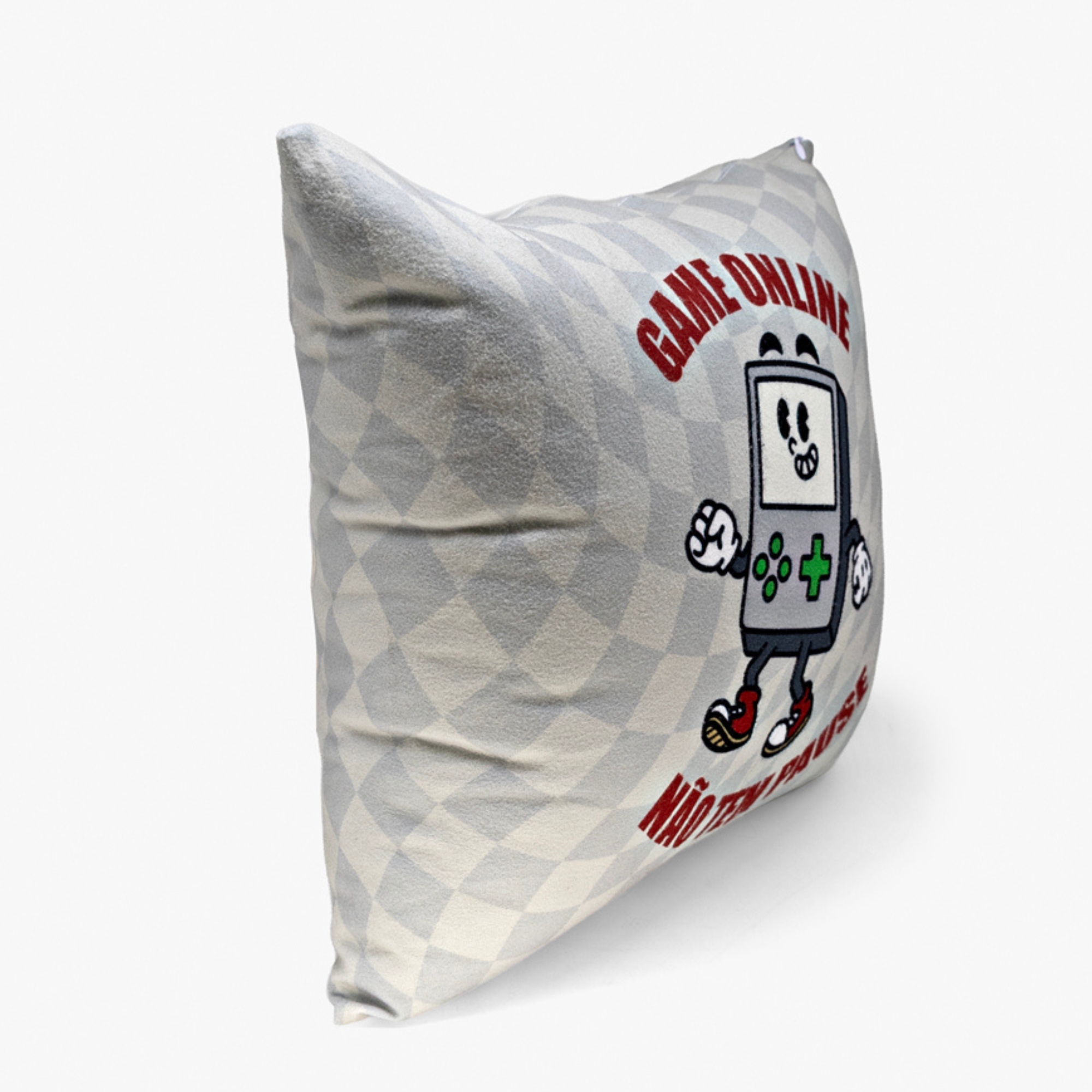 Almofada Fibra Veludo 40x40cm Game Online Zona Criativa - 10065697