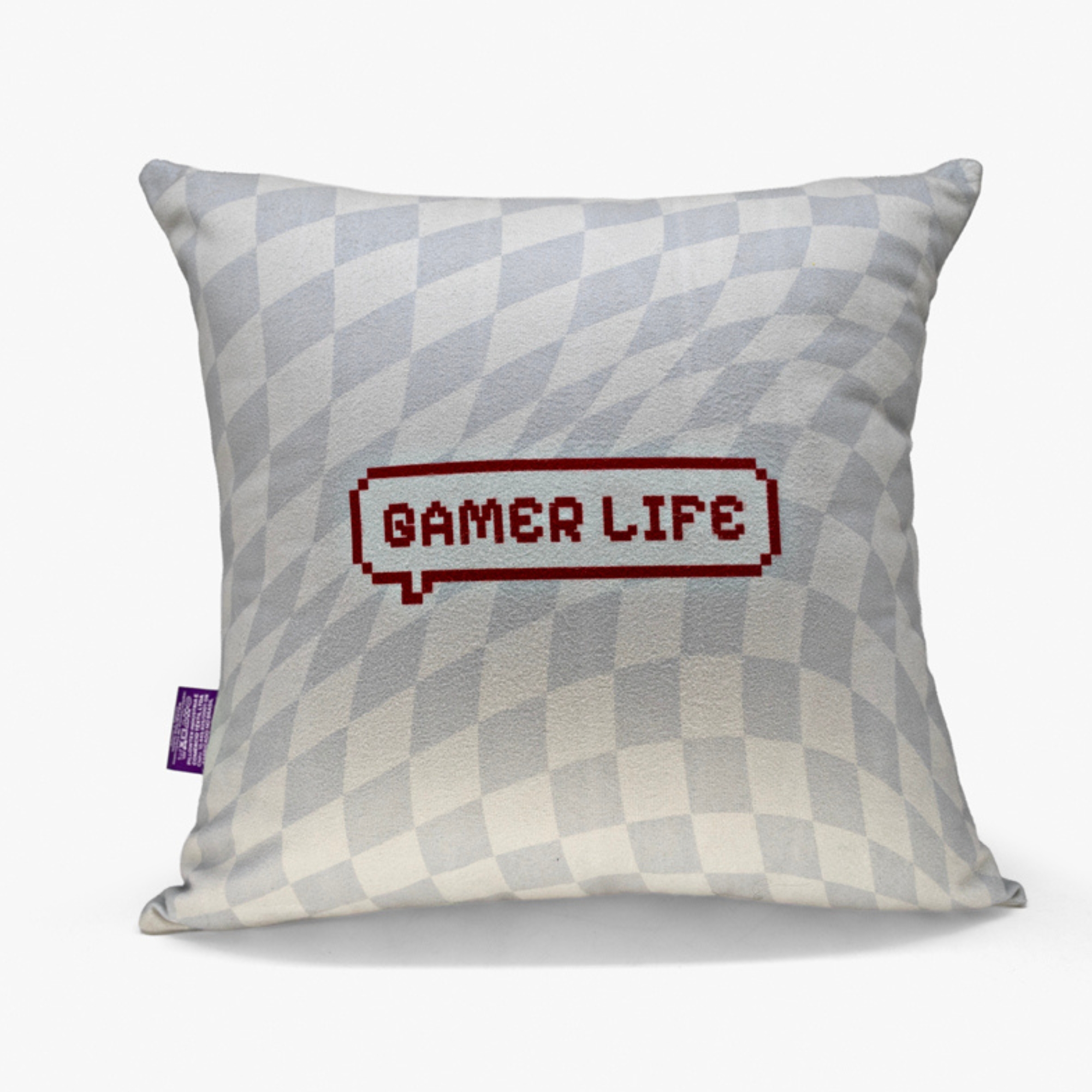 Almofada Fibra Veludo 40x40cm Game Online Zona Criativa - 10065697